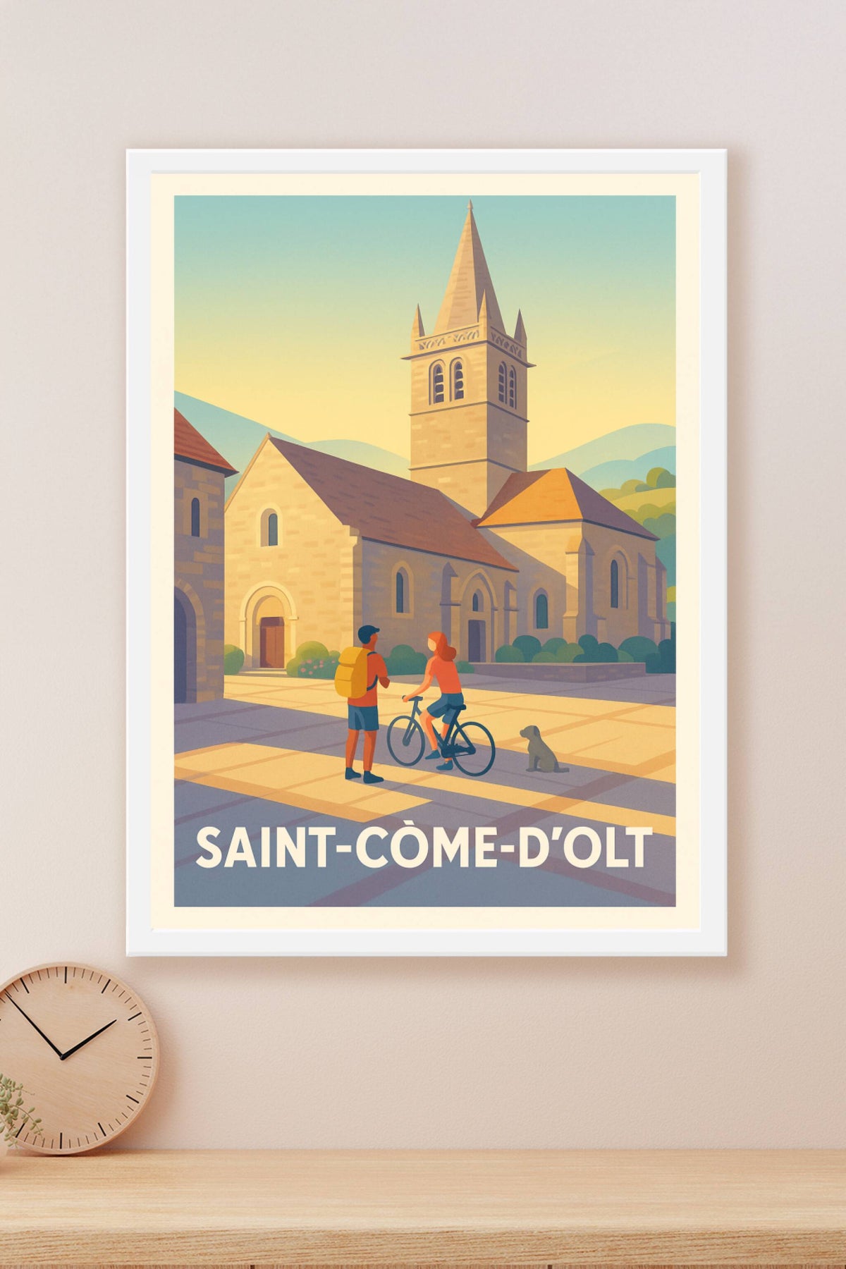 Affiche Saint-Côme-d'Olt — Charme et sérénité au cœur des paysages occitans · poster d'art de Saint-Côme-d'Olt