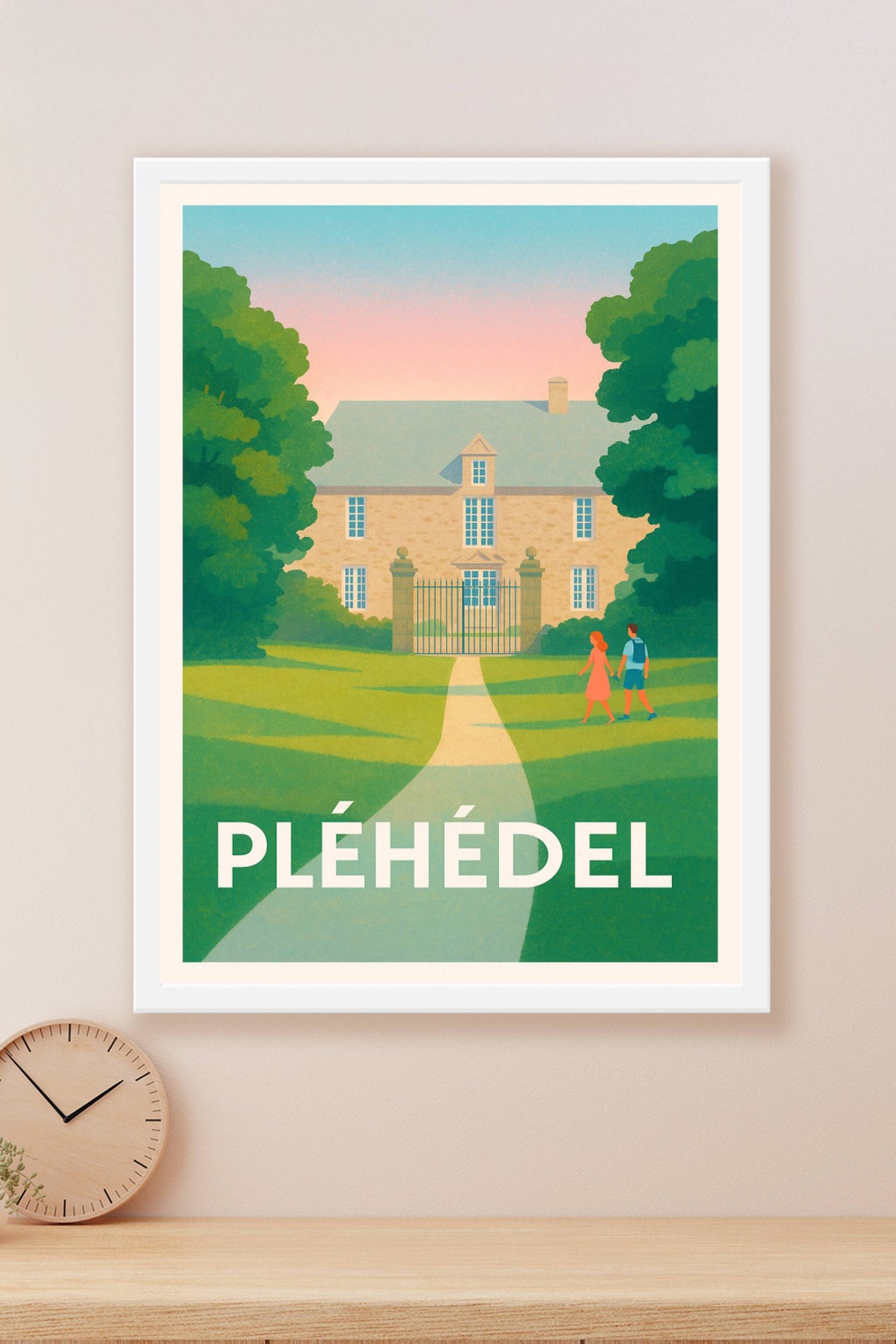 Affiche Pléhédel — Charme et quiétude en bord de mer · poster d'art de Pléhédel