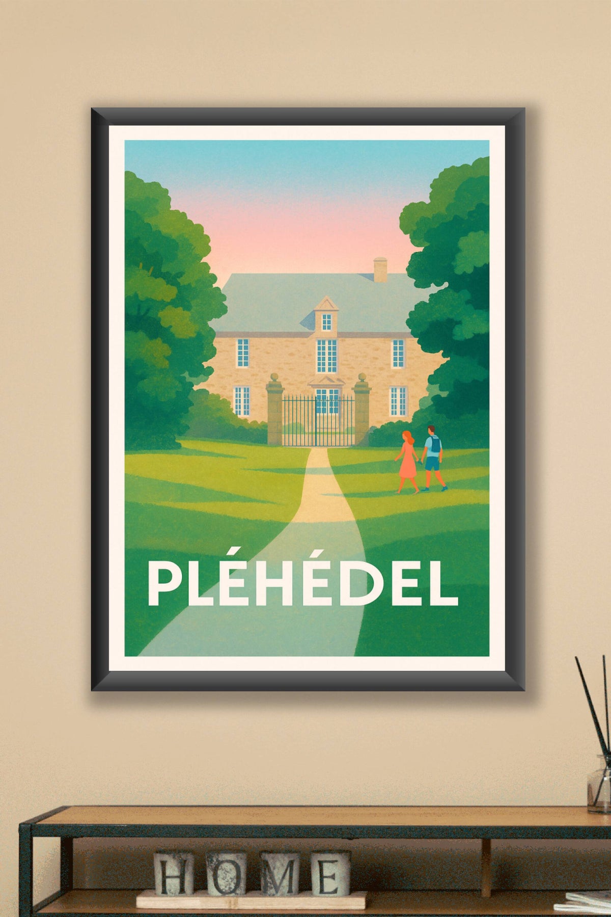 Affiche Pléhédel — Charme et quiétude en bord de mer · poster d'art de Pléhédel