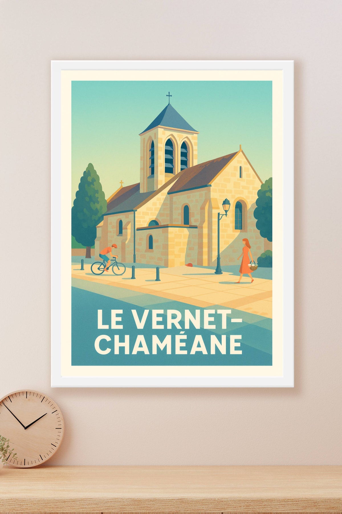 Affiche Le Vernet-Chaméane — Charme et Sérénité d'un village d'Auvergne · poster d'art de Le Vernet-Chaméane