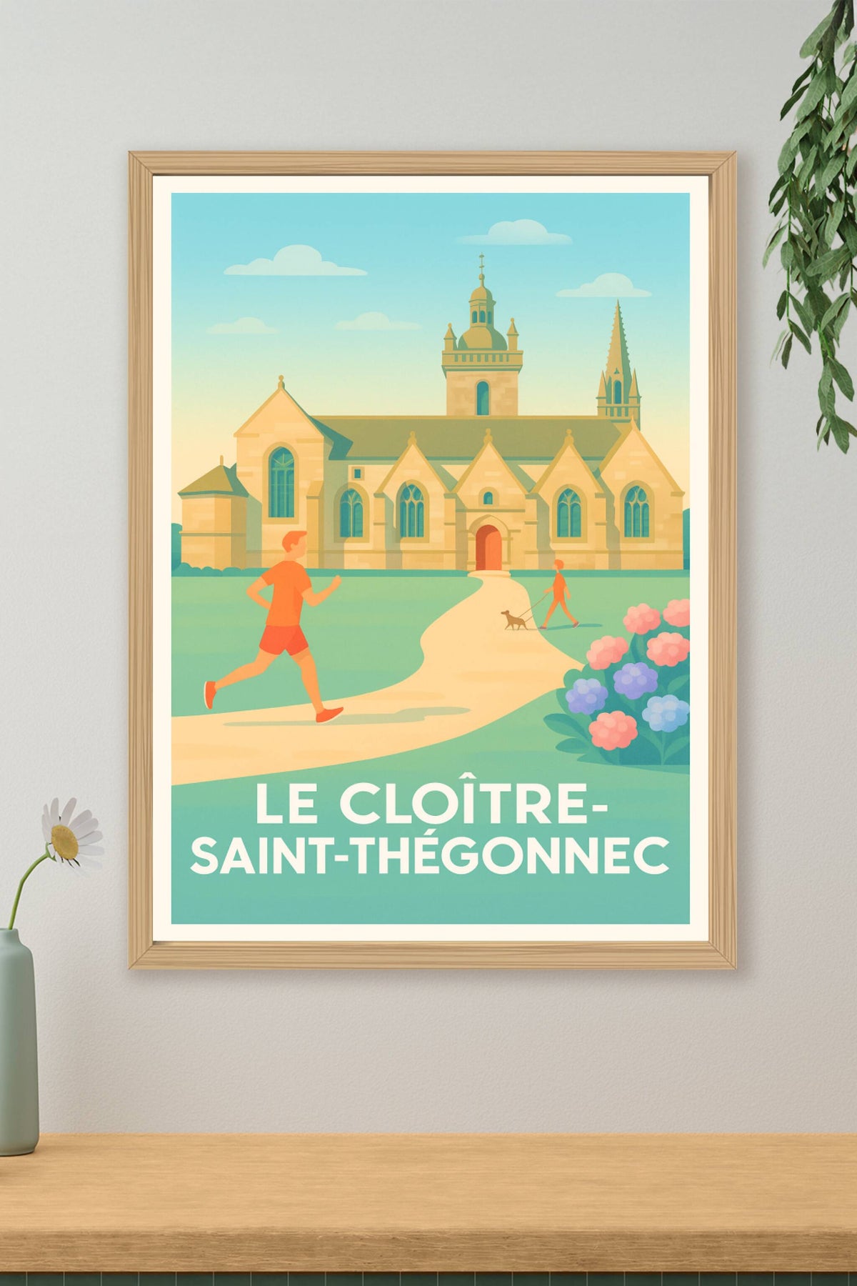Affiche Le Cloître-Saint-Thégonnec — Charme et Sérénité Bretonne · poster d'art de Le Cloître-Saint-Thégonnec