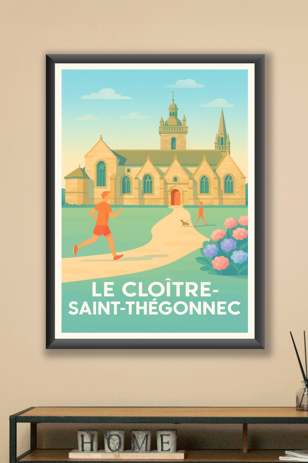 Affiche Le Cloître-Saint-Thégonnec — Charme et Sérénité Bretonne · poster d'art de Le Cloître-Saint-Thégonnec