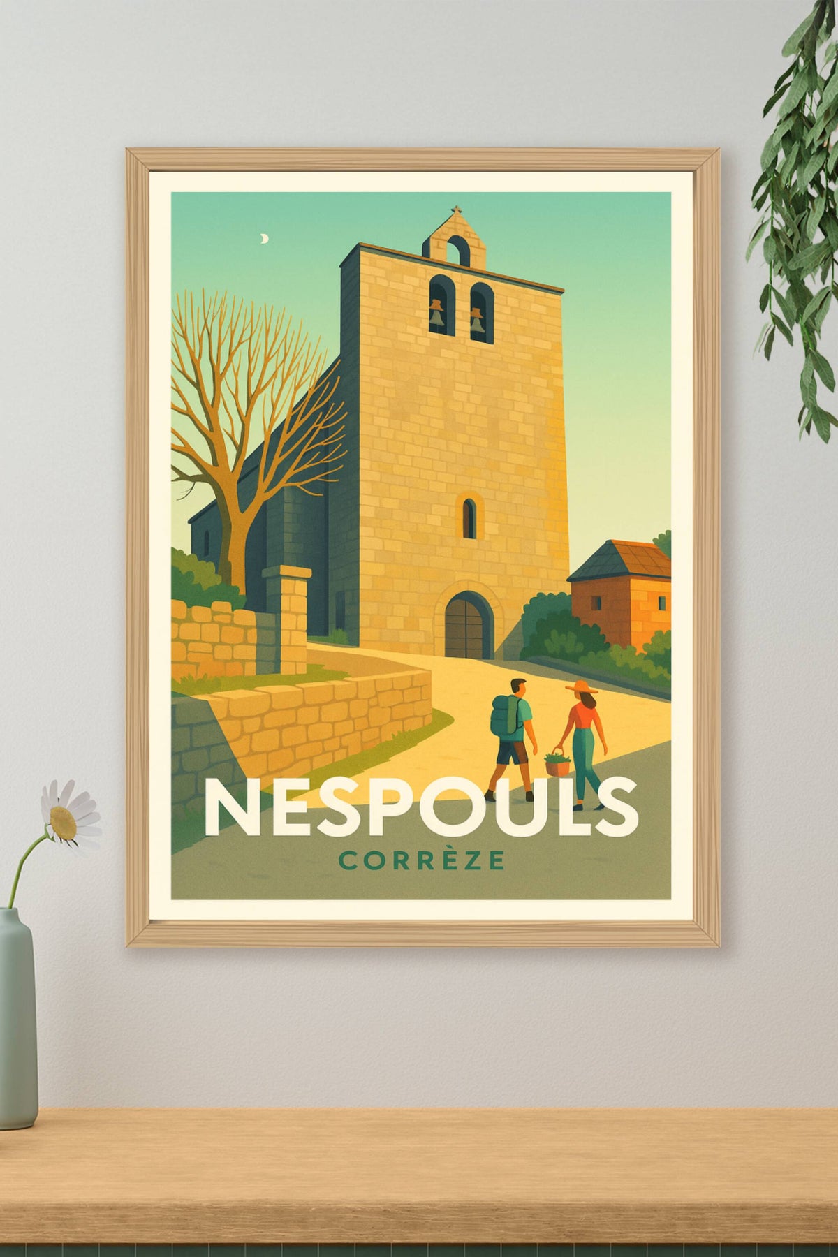 Affiche Nespouls — Charme et Sérénité en Corrèze · poster d'art de Nespouls