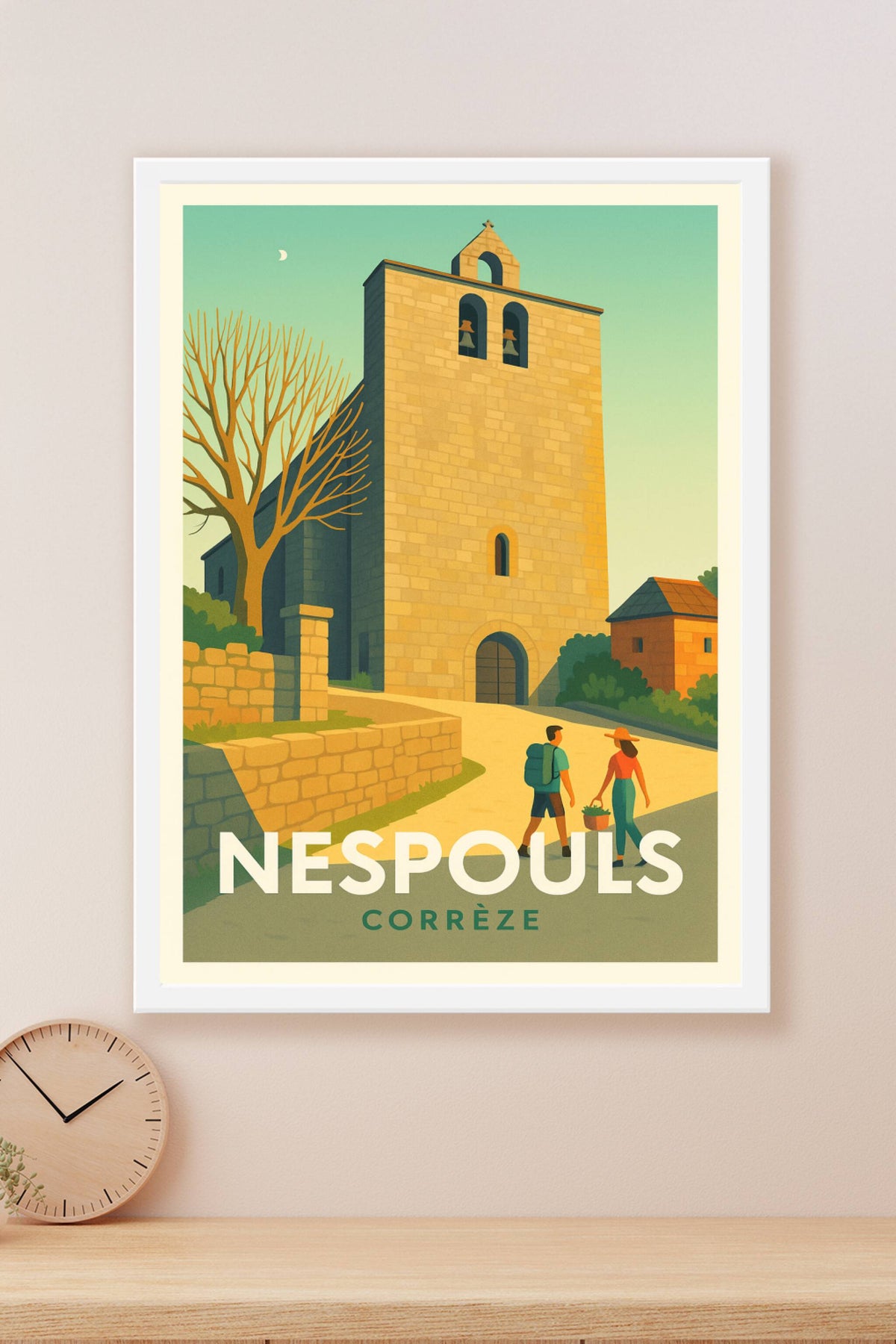 Affiche Nespouls — Charme et Sérénité en Corrèze · poster d'art de Nespouls