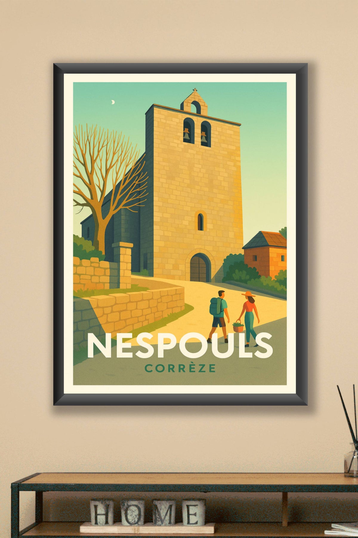 Affiche Nespouls — Charme et Sérénité en Corrèze · poster d'art de Nespouls