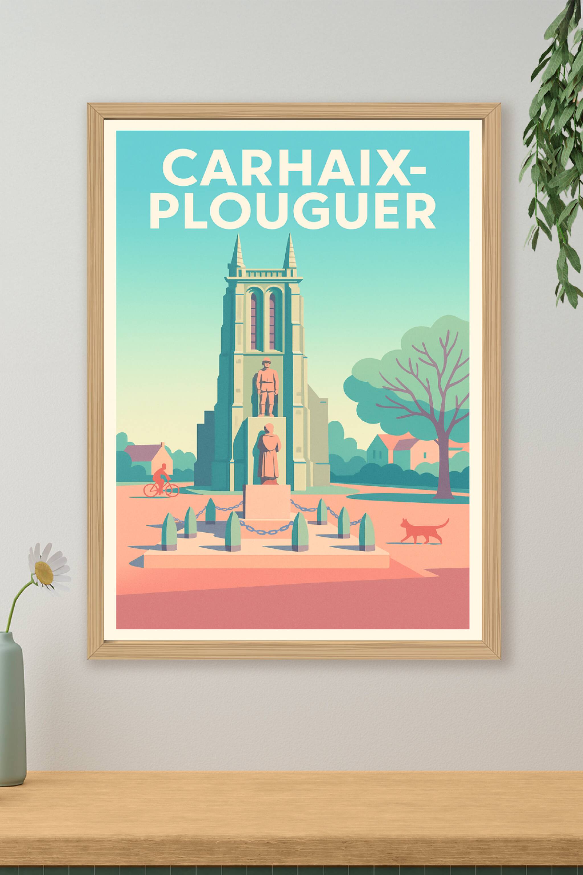 Affiche de Carhaix-Plouguer - Charme et sérénité bretonne