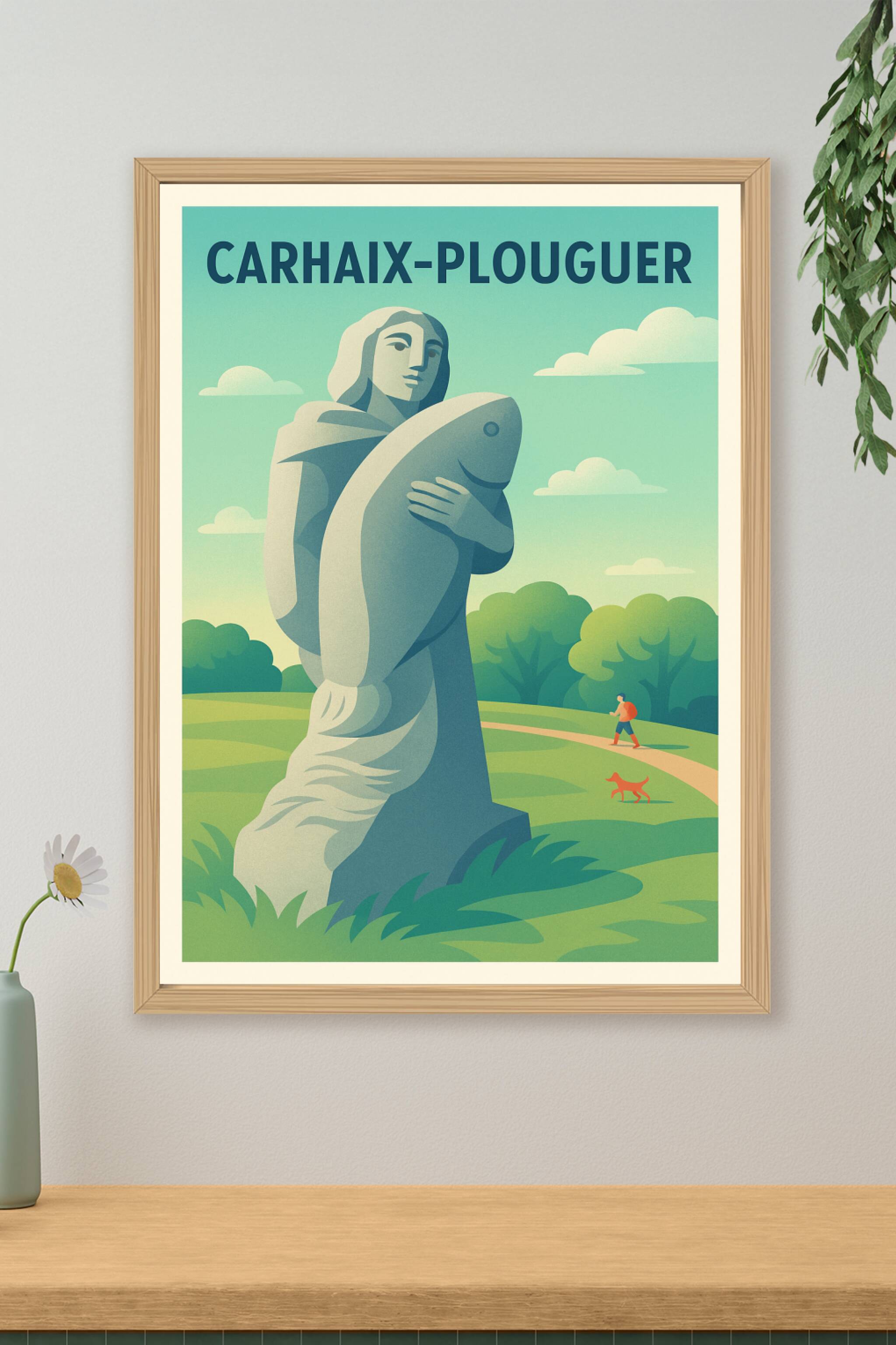 Affiche de Carhaix-Plouguer - L'Esprit de la Bretagne Authentique