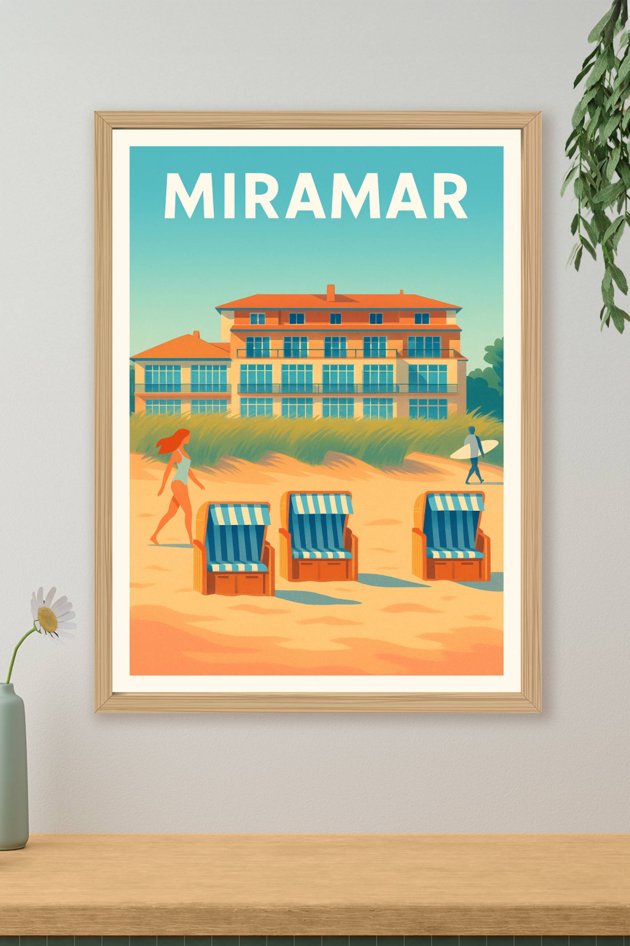 Affiche de Miramar - Évasion balnéaire au bord de l'océan