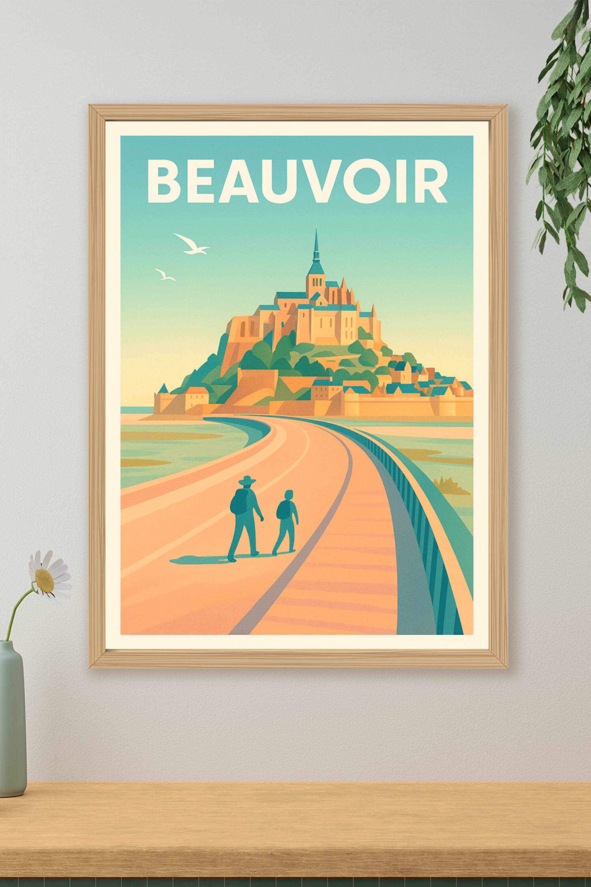 Affiche de Beauvoir - Une entrée iconique vers l'aventure