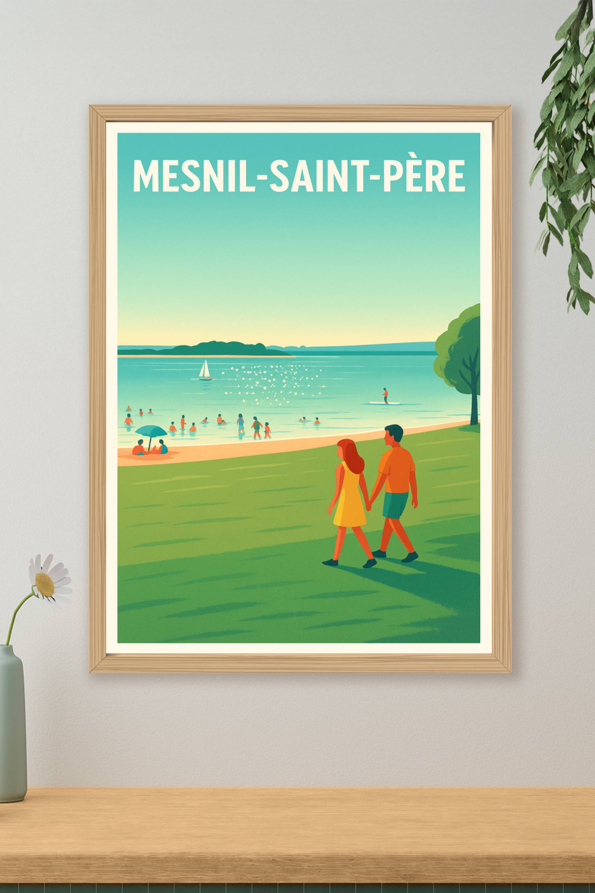 Affiche de Mesnil-Saint-Père - Escapade au bord du lac