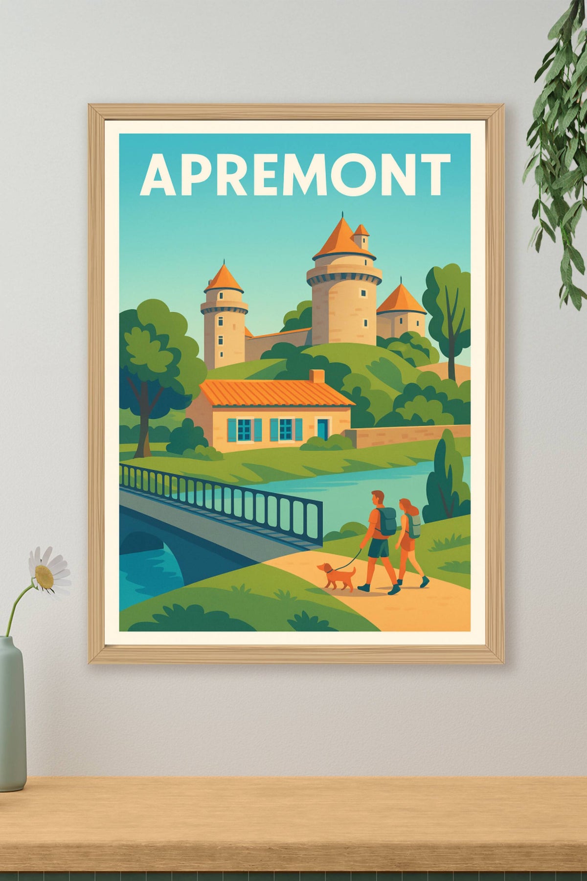 Affiche Apremont — Charme et sérénité en pleine nature · poster d'art de Apremont