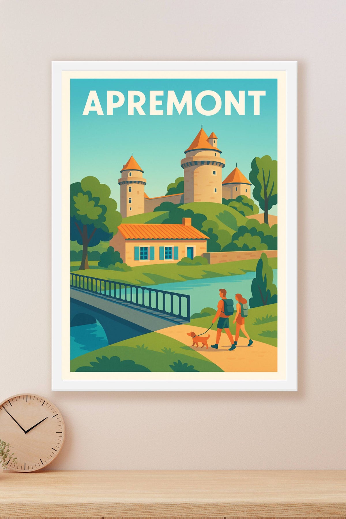 Affiche Apremont — Charme et sérénité en pleine nature · poster d'art de Apremont