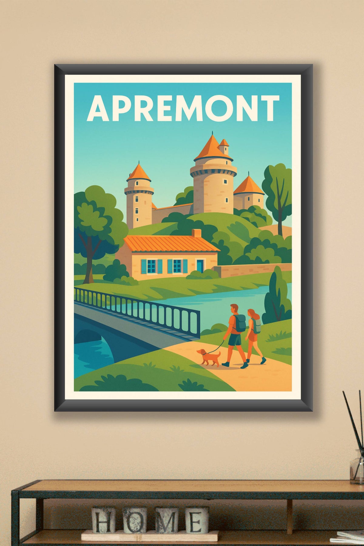 Affiche Apremont — Charme et sérénité en pleine nature · poster d'art de Apremont