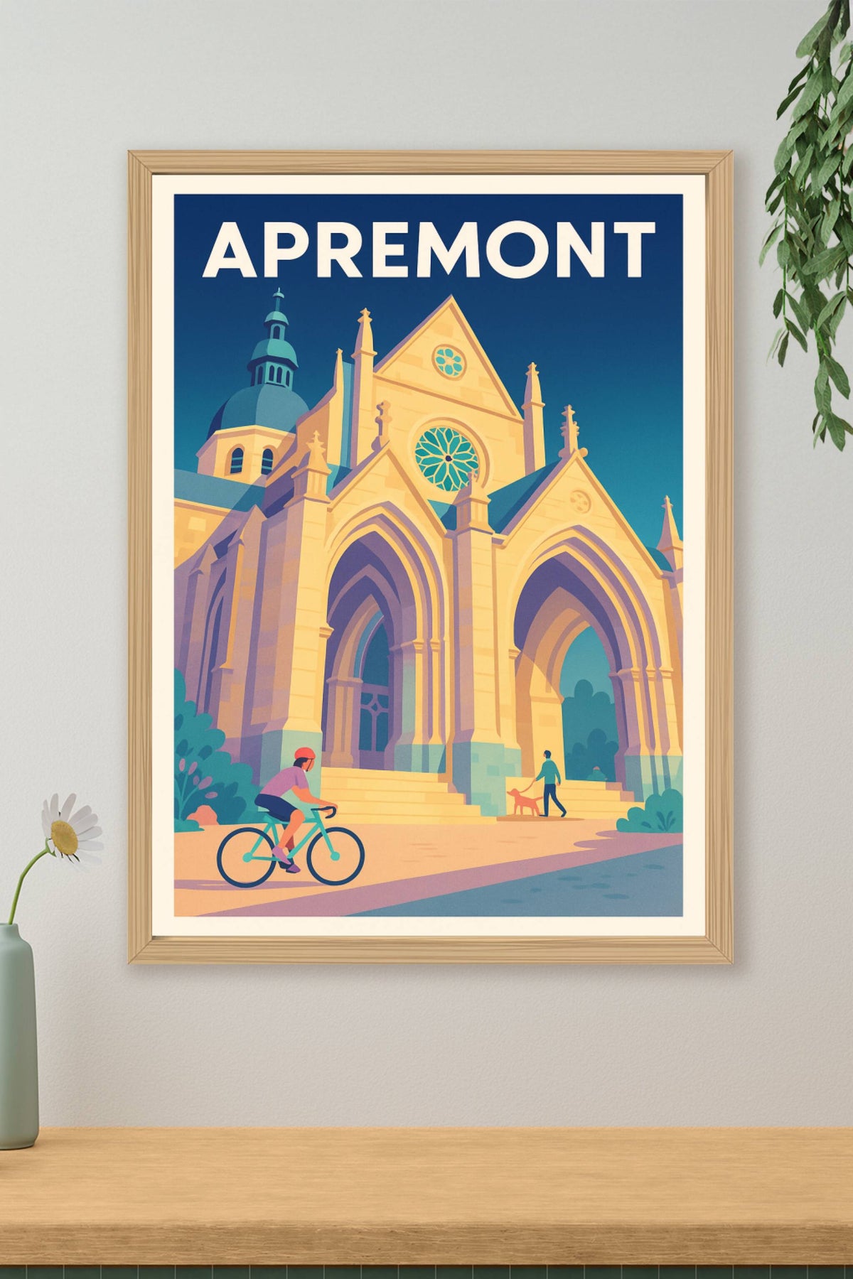 Affiche Apremont — Harmonie architecturale et douceur de vivre · poster d'art de Apremont