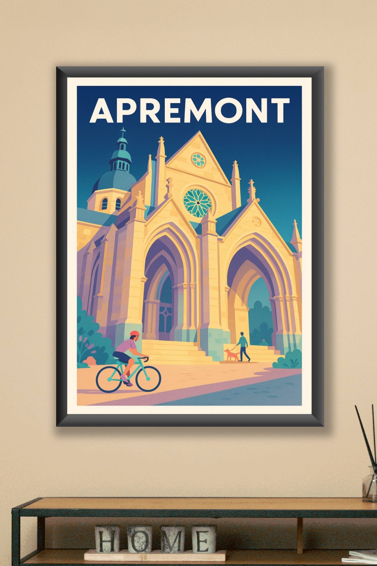 Affiche Apremont — Harmonie architecturale et douceur de vivre · poster d'art de Apremont