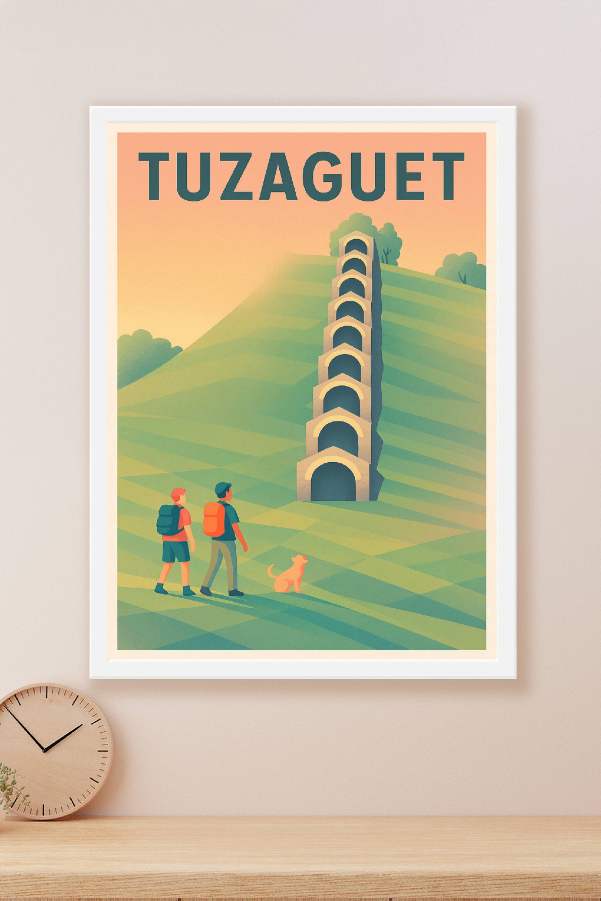 Affiche Tuzaguet — L'escapade mystique en Pyrénées · poster d'art de Tuzaguet