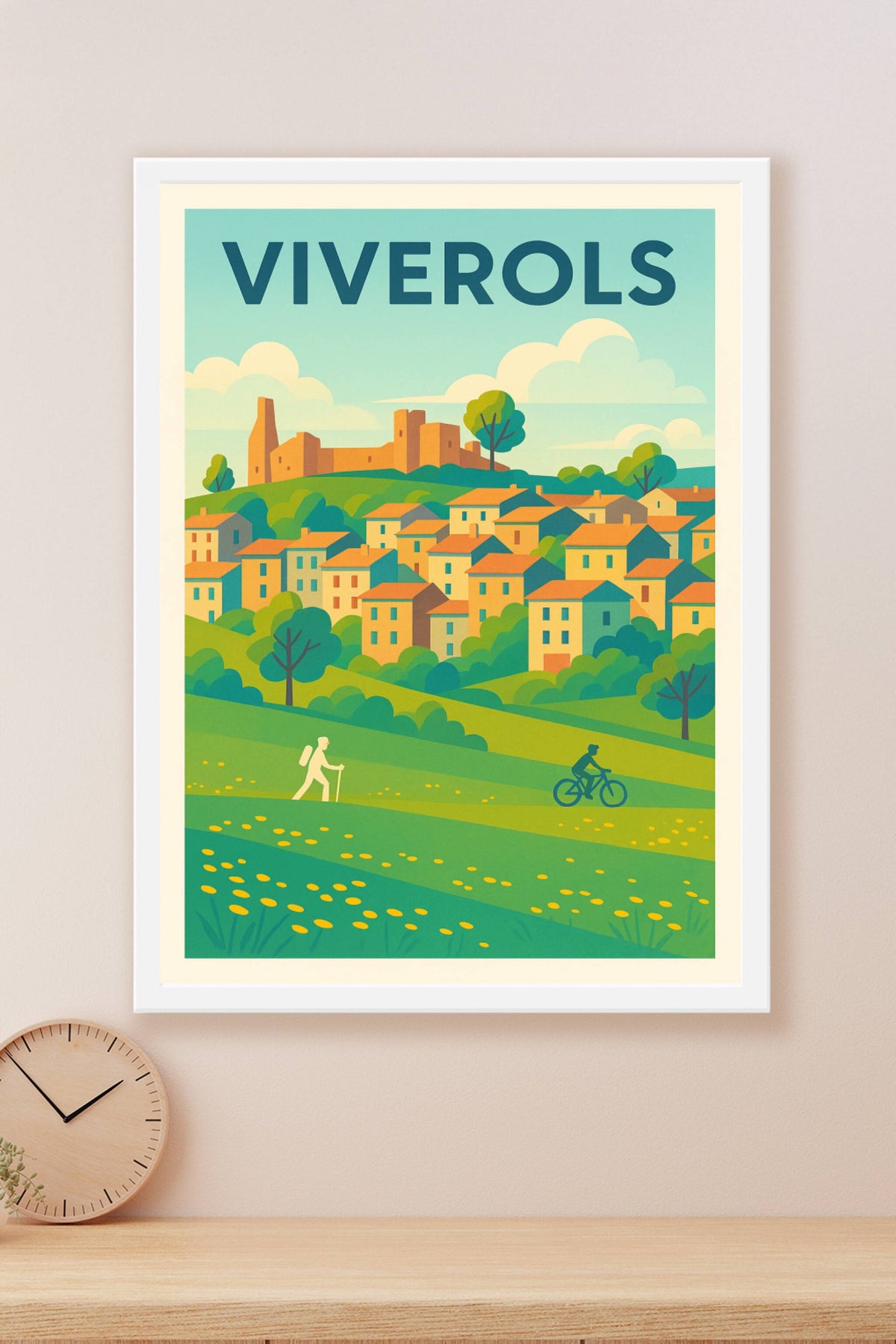 Affiche Viverols — Charme bucolique et aventures en pleine nature · poster d'art de Viverols