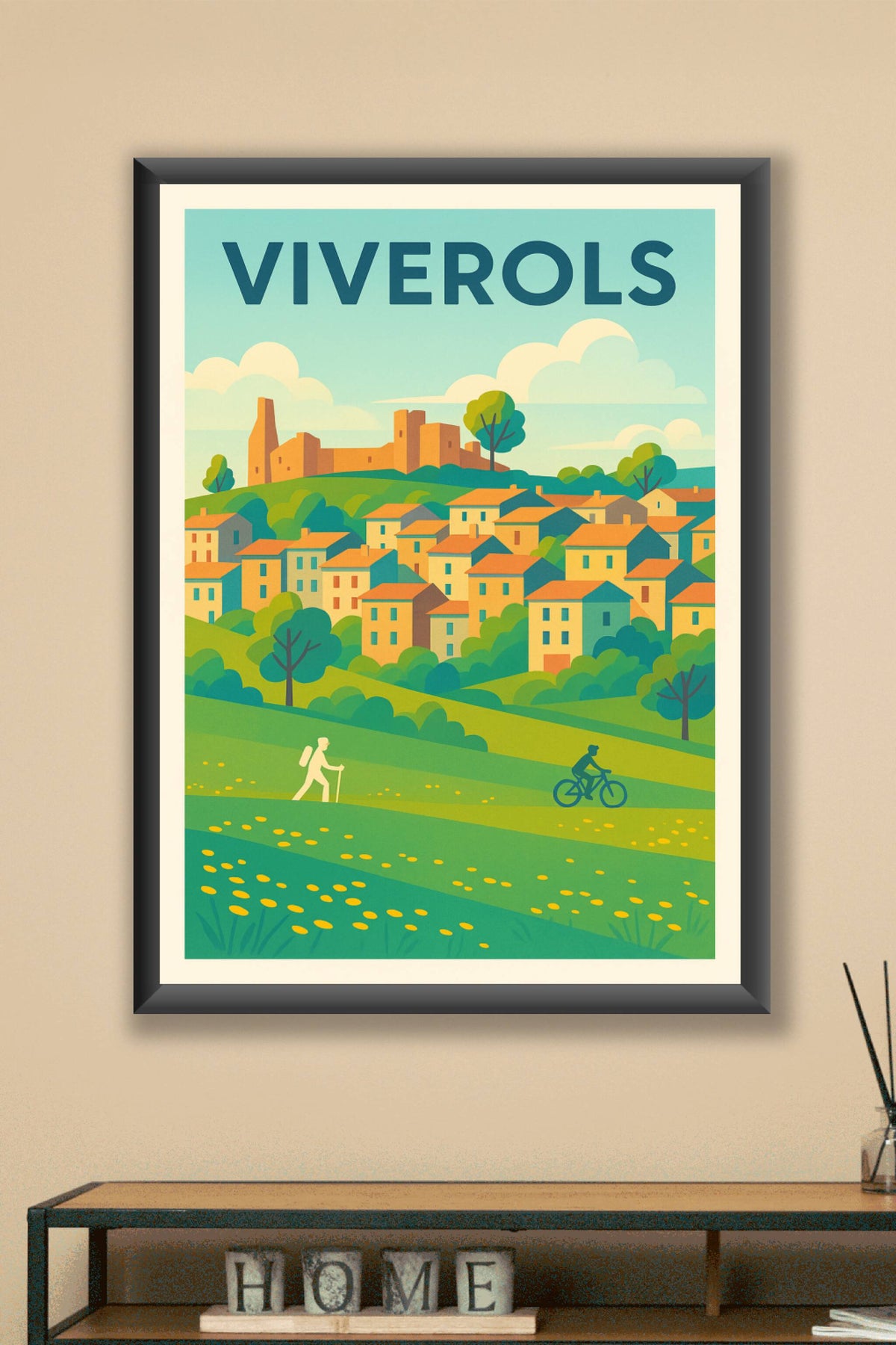 Affiche Viverols — Charme bucolique et aventures en pleine nature · poster d'art de Viverols