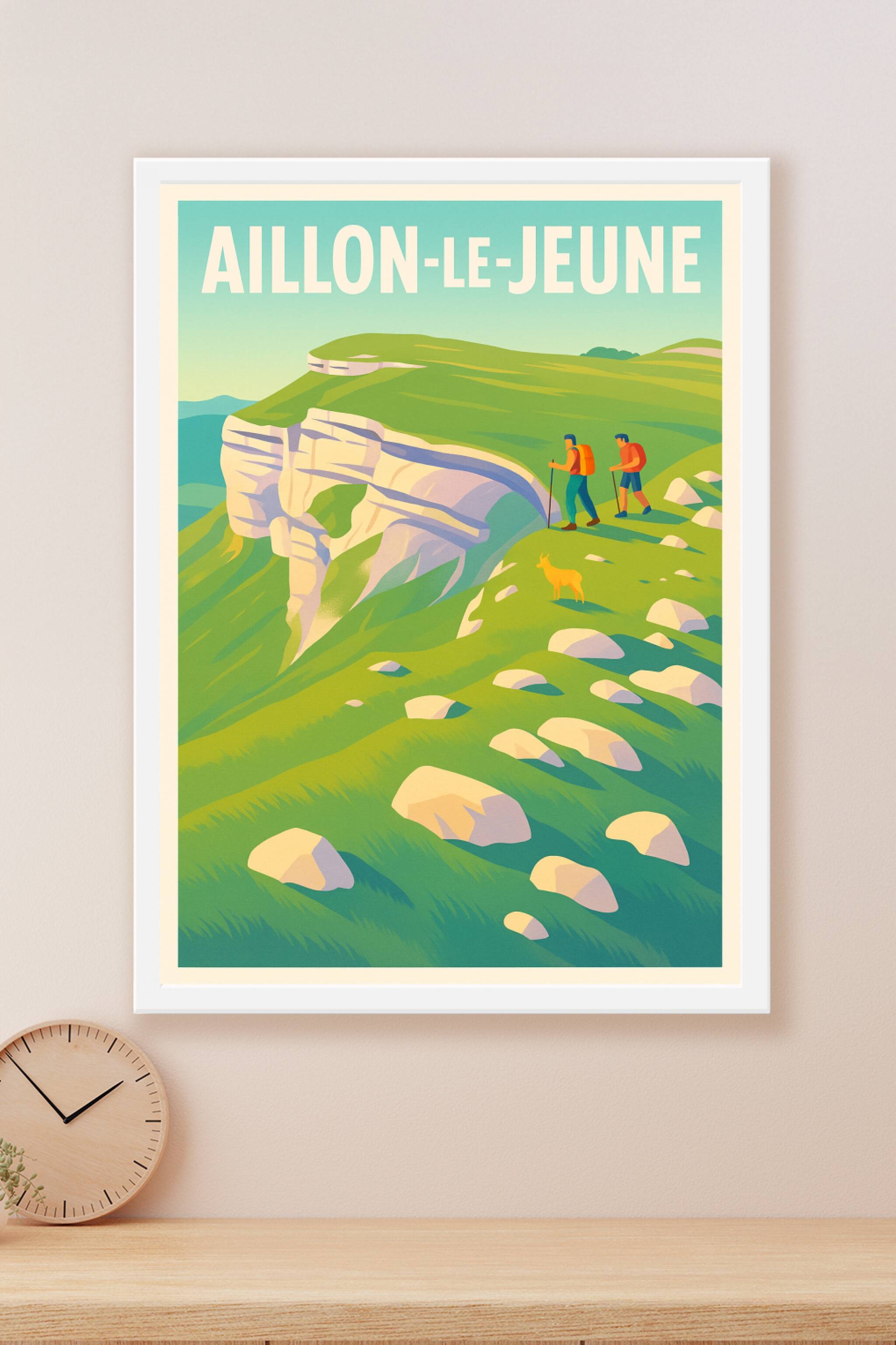 Affiche Aillon-le-Jeune — L'appel de la nature sauvage · poster d'art de Aillon-le-Jeune