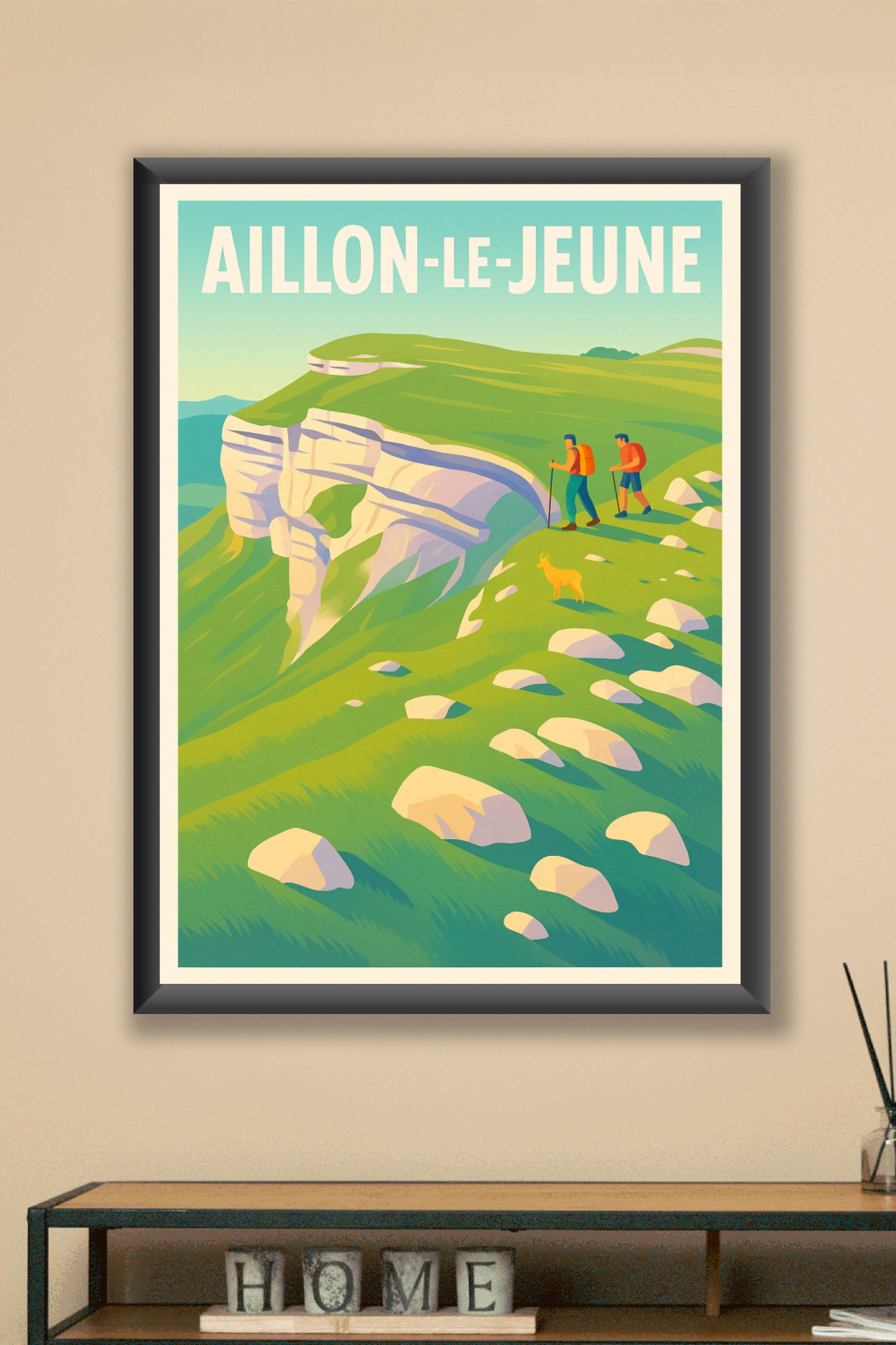 Affiche Aillon-le-Jeune — L'appel de la nature sauvage · poster d'art de Aillon-le-Jeune