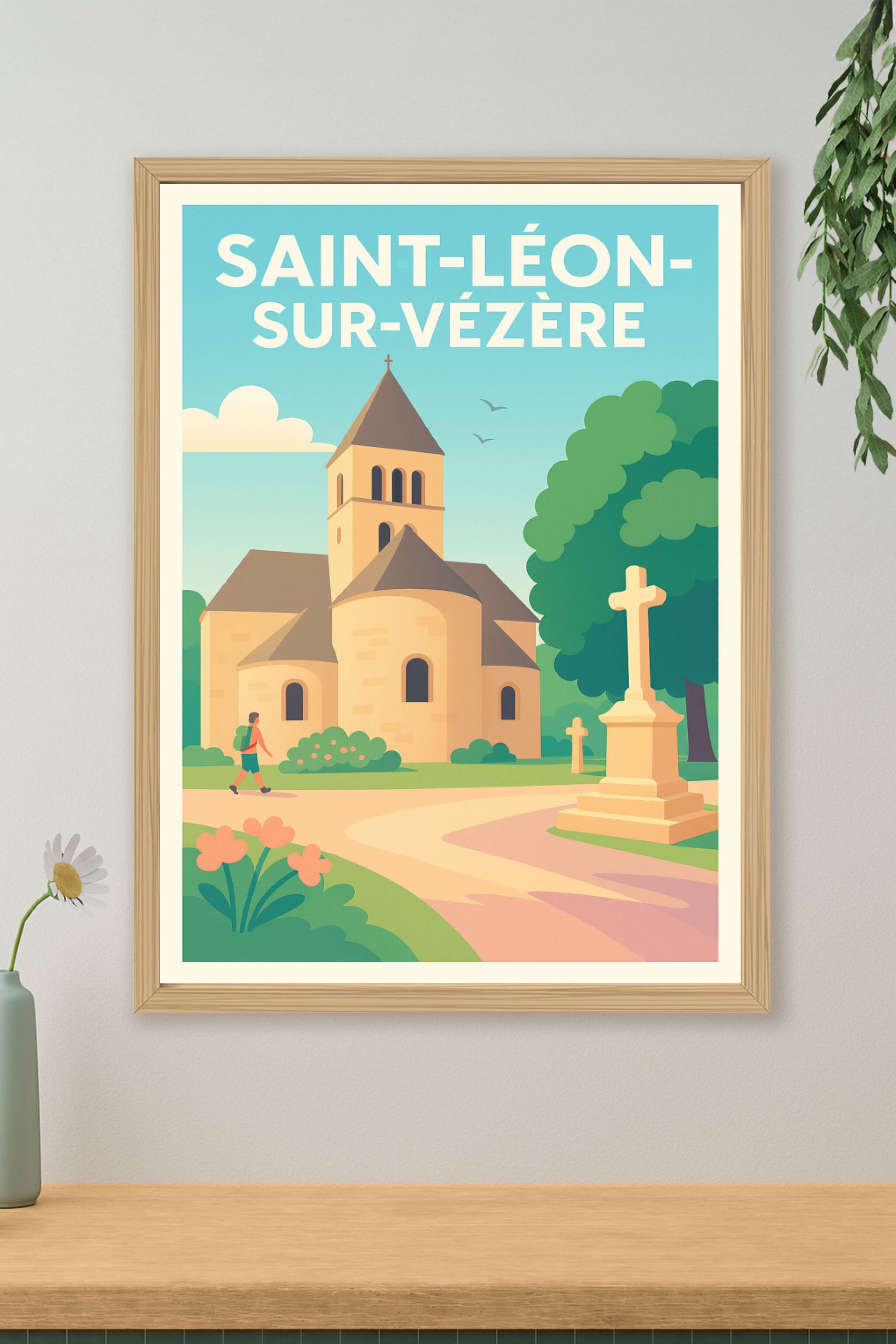Affiche de Saint-Léon-sur-Vézère - Charme et Sérénité en Périgord