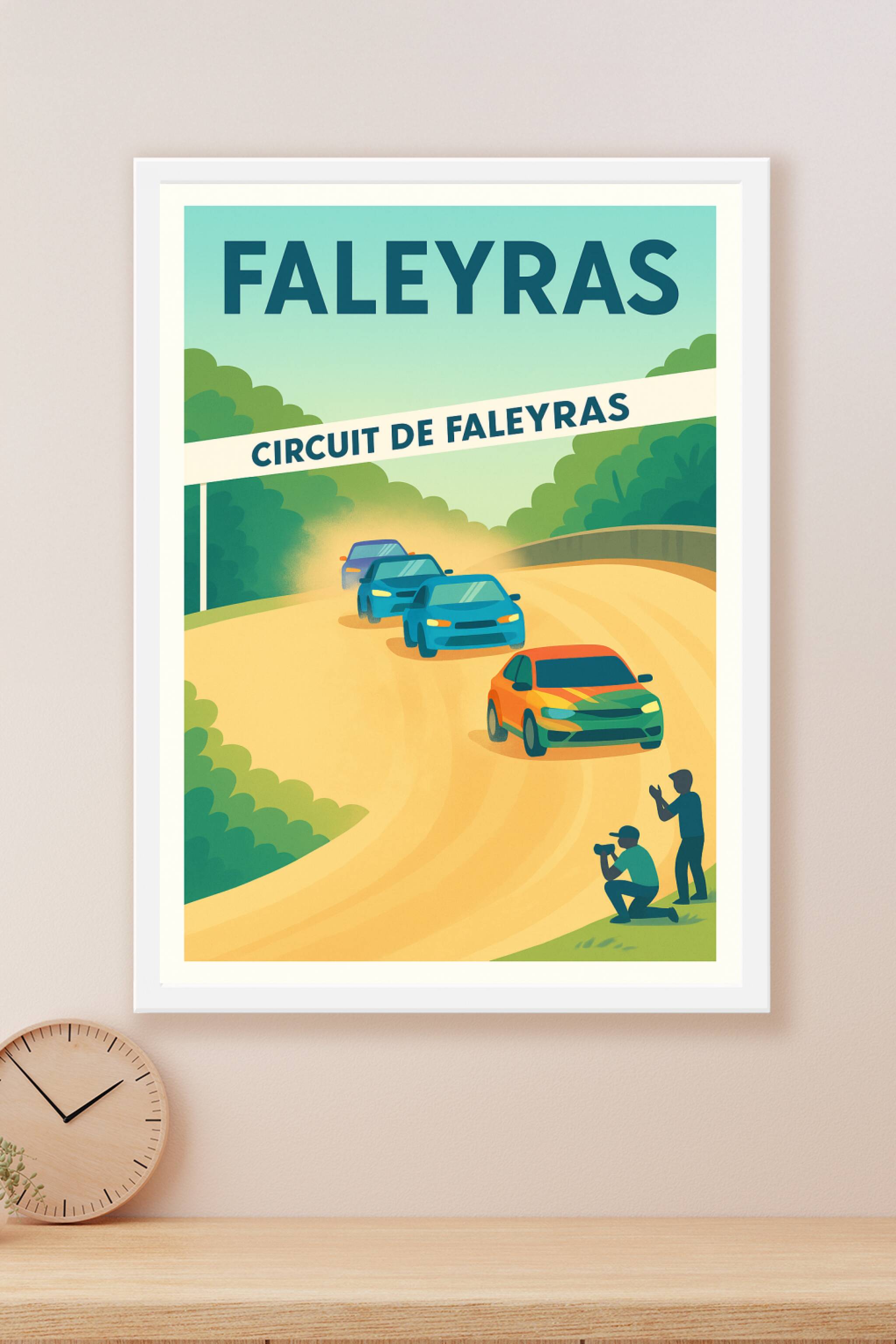 Affiche Faleyras — Vivez l'adrénaline du Circuit de Faleyras · poster d'art de Faleyras