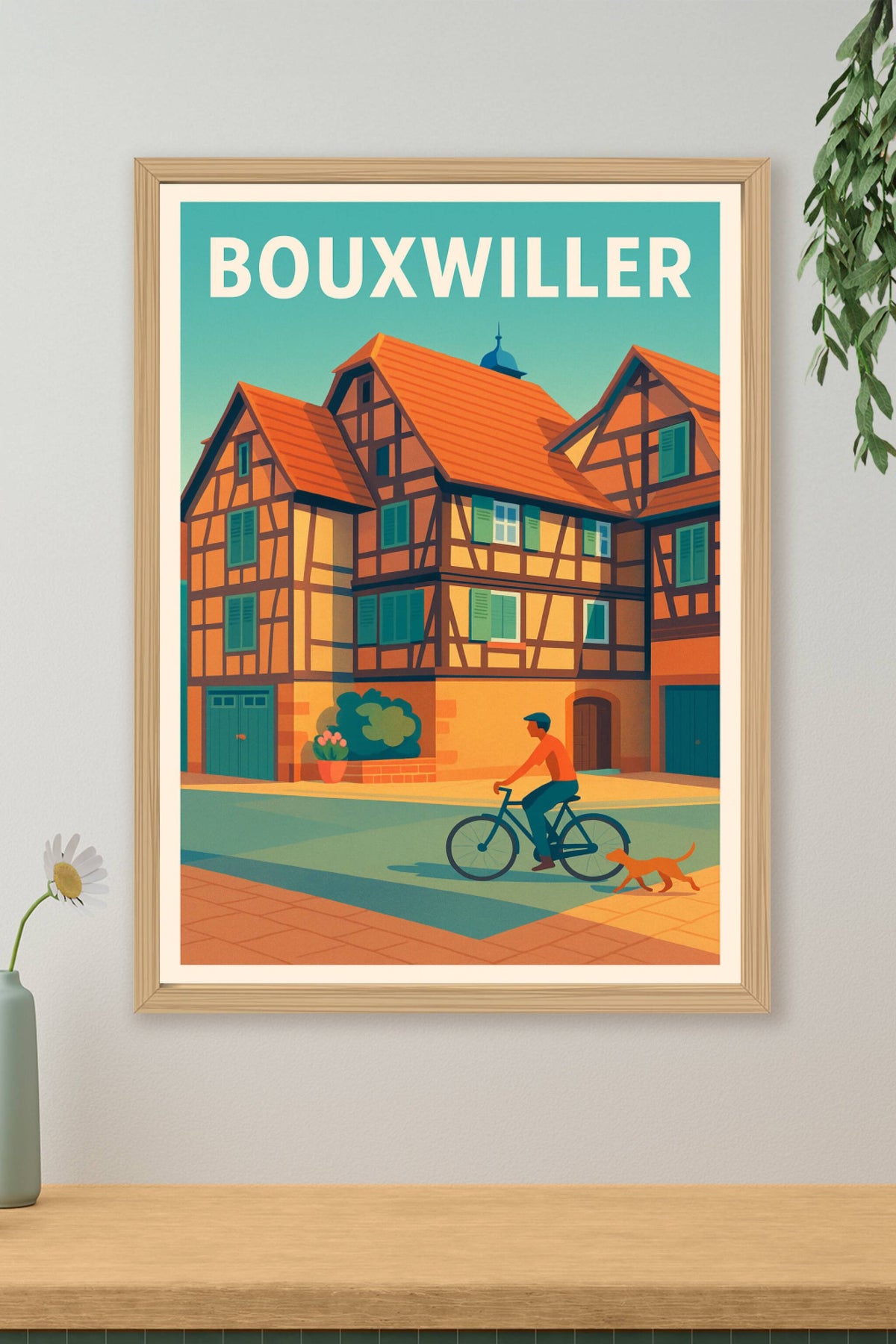 Affiche Bouxwiller — Charme traditionnel et douceur de vivre · poster d'art de Bouxwiller
