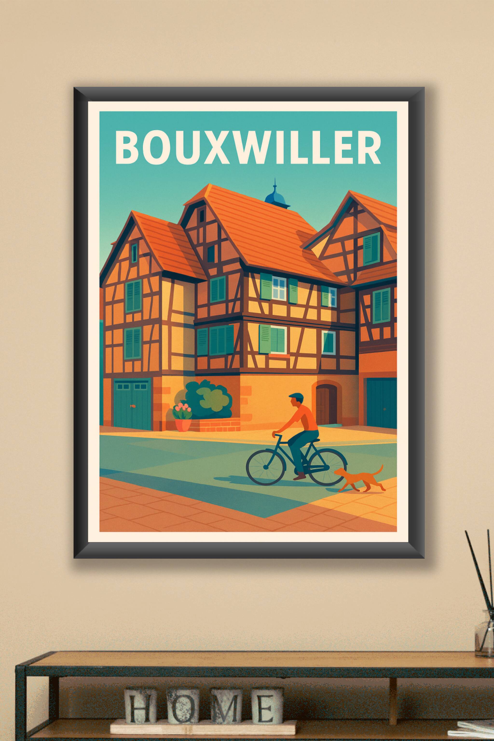 Affiche Bouxwiller — Charme traditionnel et douceur de vivre · poster d'art de Bouxwiller