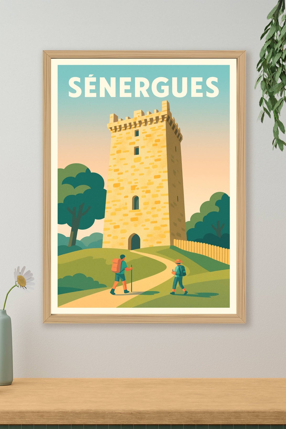 Affiche SÉNERGUES — Plongée au cœur de l'histoire médiévale · poster d'art de SÉNERGUES