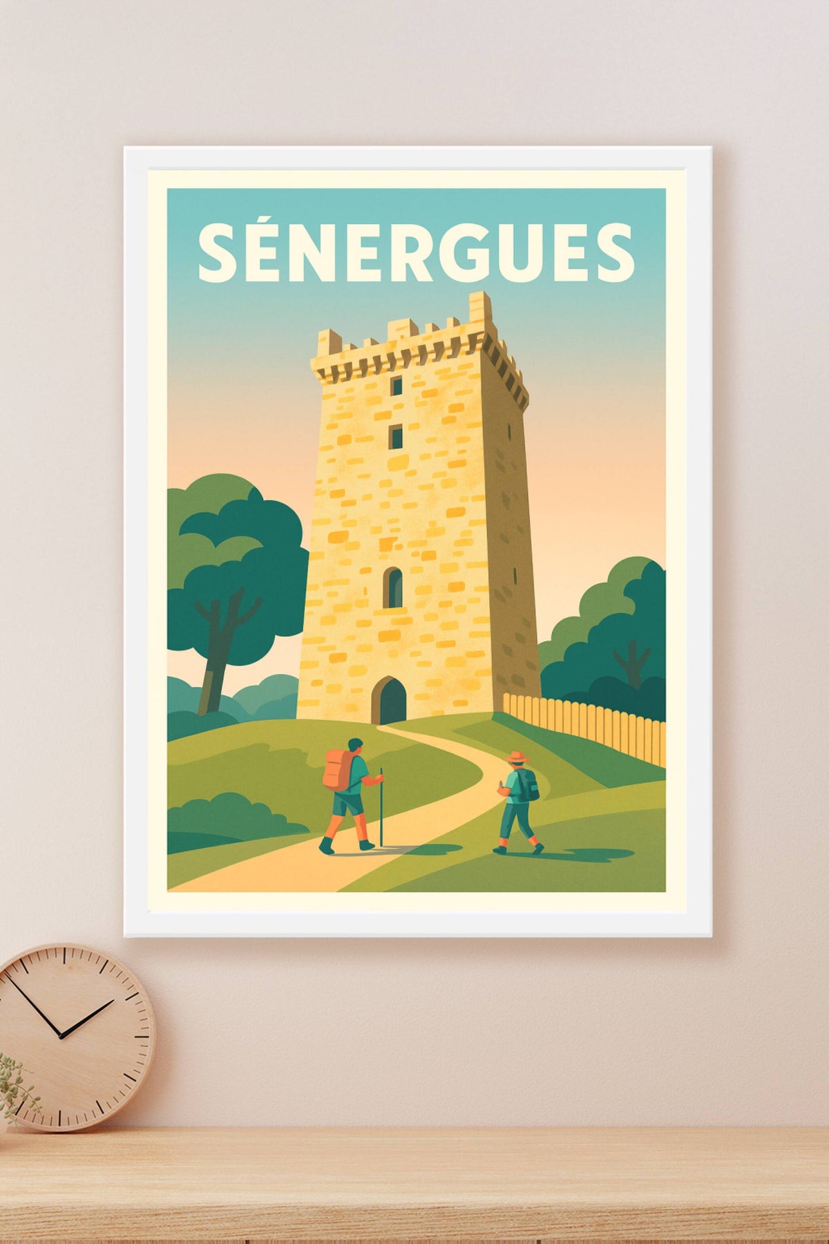Affiche SÉNERGUES — Plongée au cœur de l'histoire médiévale · poster d'art de SÉNERGUES