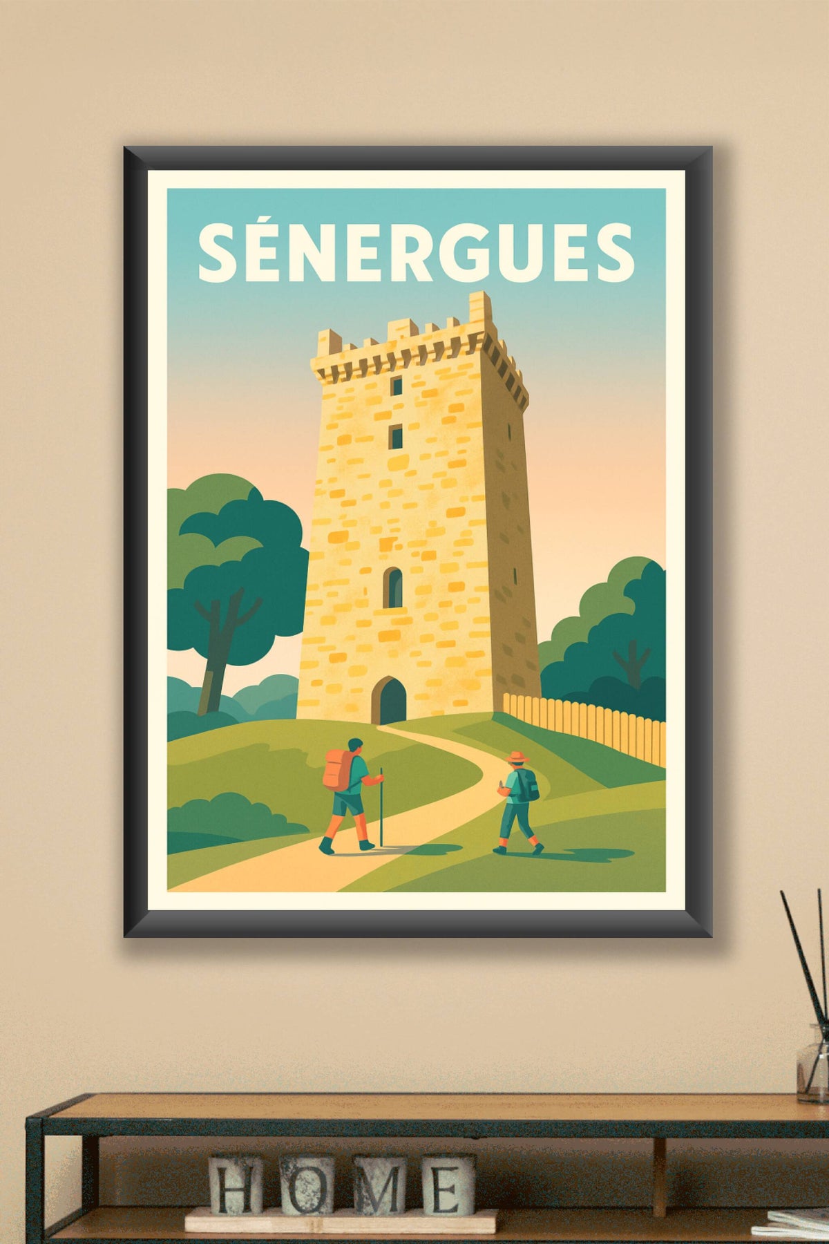Affiche SÉNERGUES — Plongée au cœur de l'histoire médiévale · poster d'art de SÉNERGUES