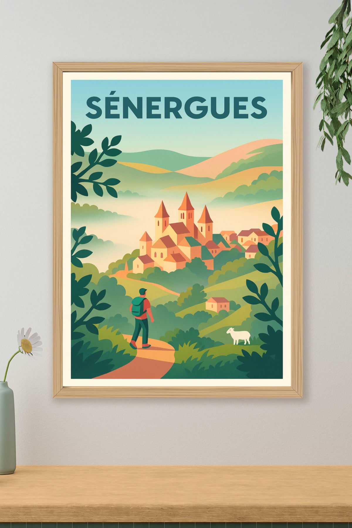 Affiche Sénergues — Invitation au voyage et à la nature · poster d'art de Sénergues