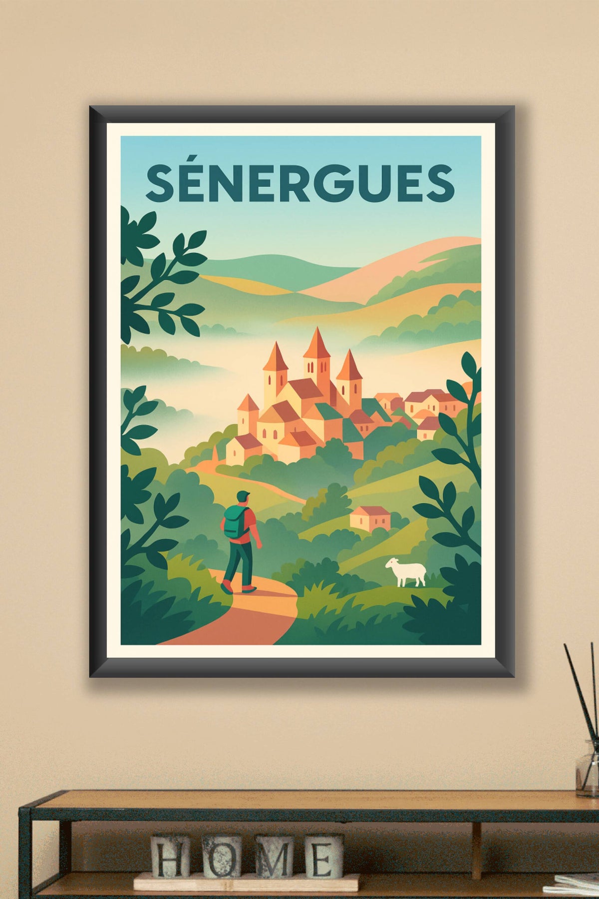 Affiche Sénergues — Invitation au voyage et à la nature · poster d'art de Sénergues