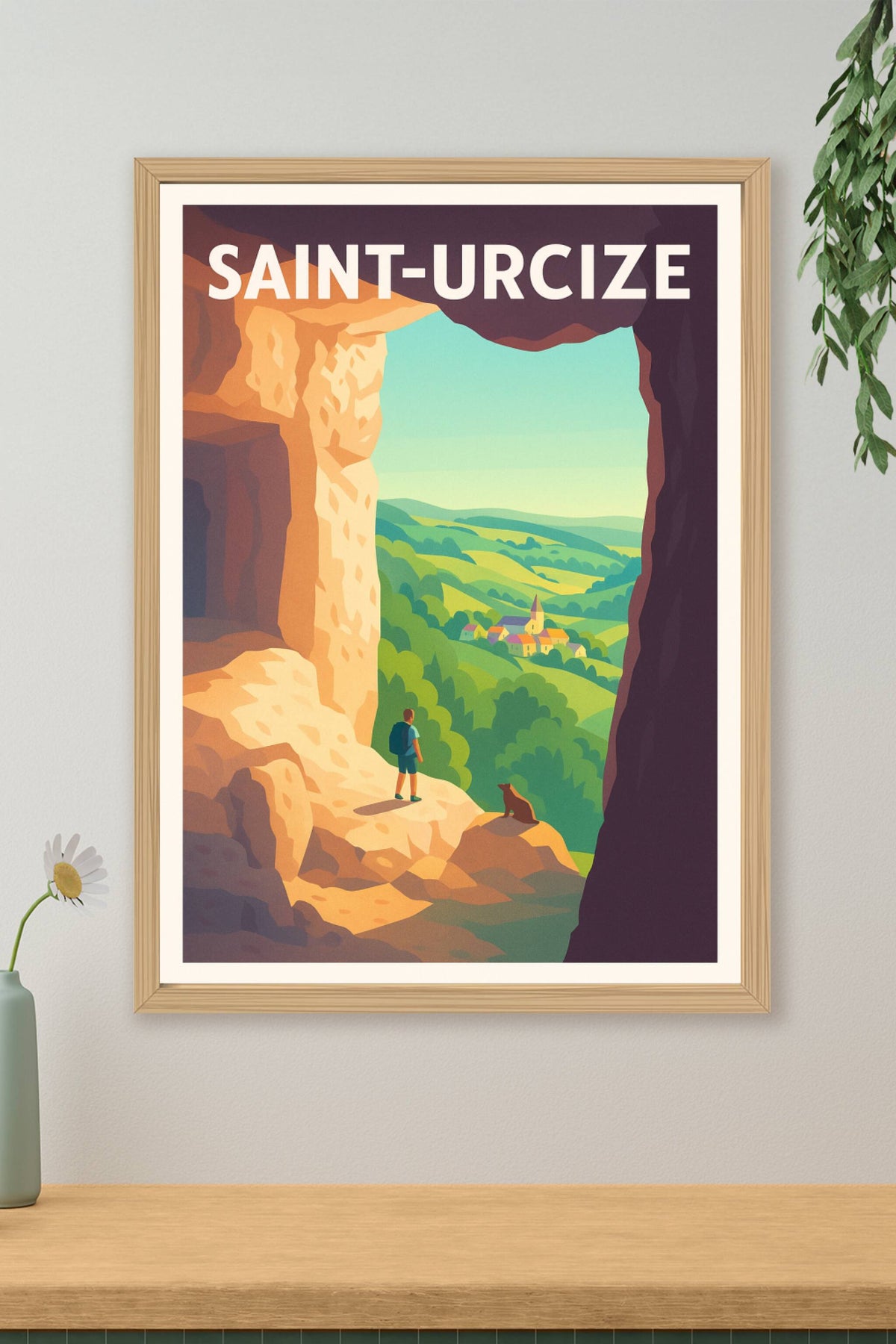 Affiche Saint-Urcize — Évasion naturelle et panorama bucolique · poster d'art de Saint-Urcize