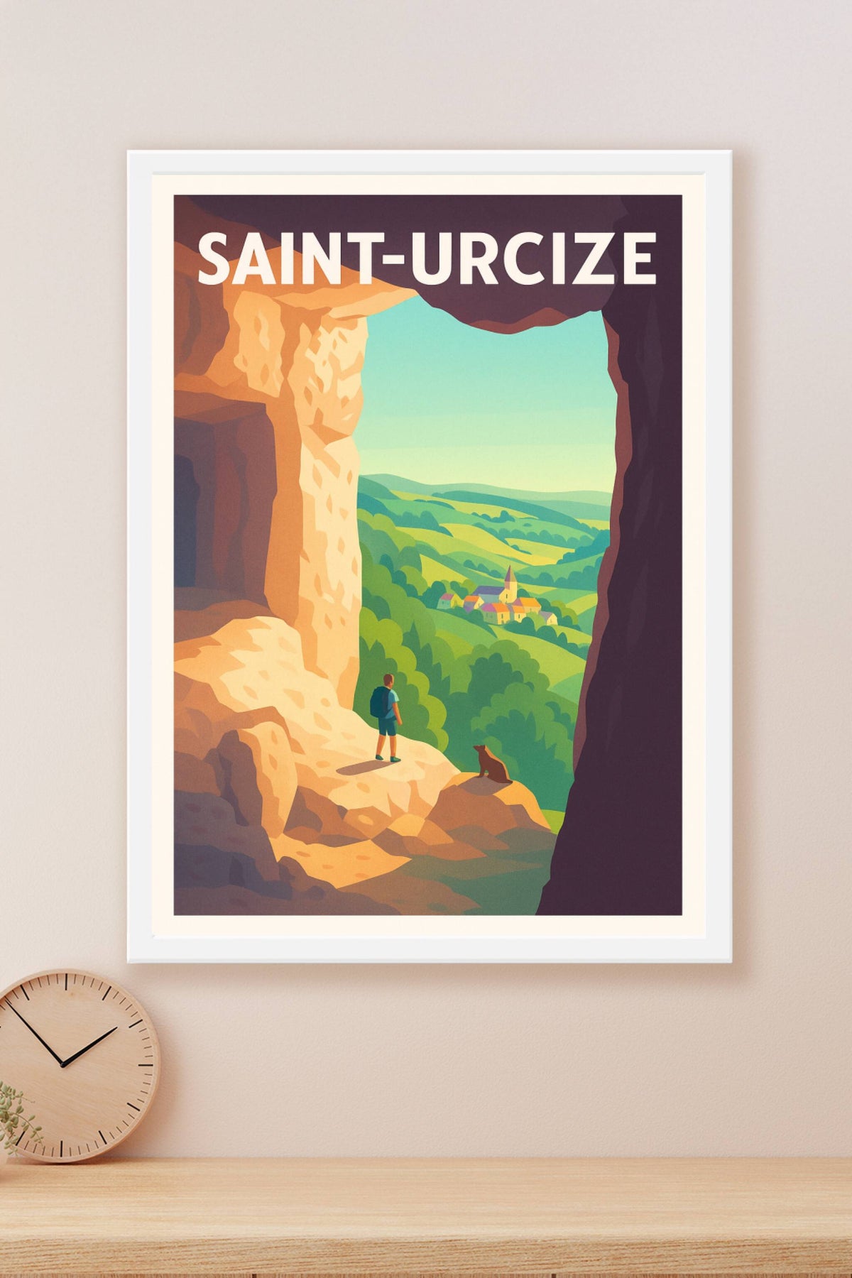 Affiche Saint-Urcize — Évasion naturelle et panorama bucolique · poster d'art de Saint-Urcize