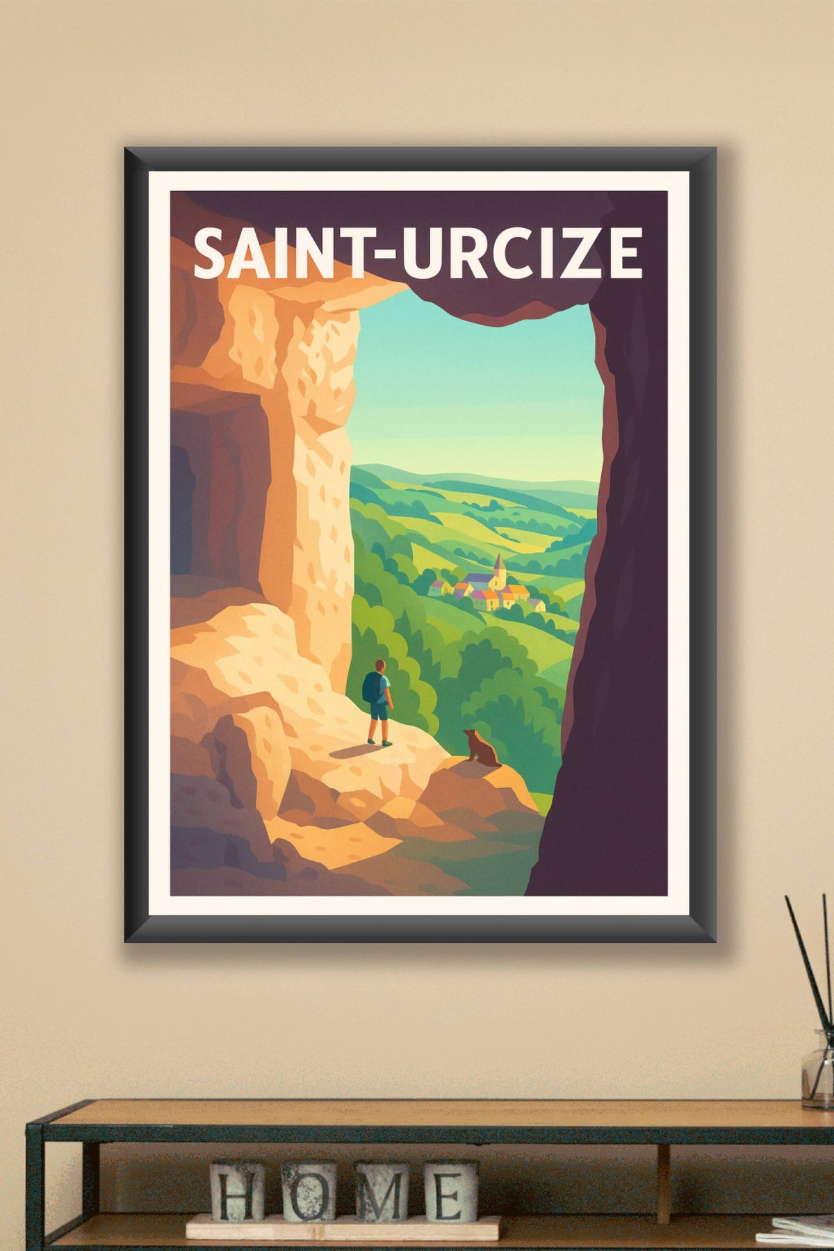 Affiche Saint-Urcize — Évasion naturelle et panorama bucolique · poster d'art de Saint-Urcize