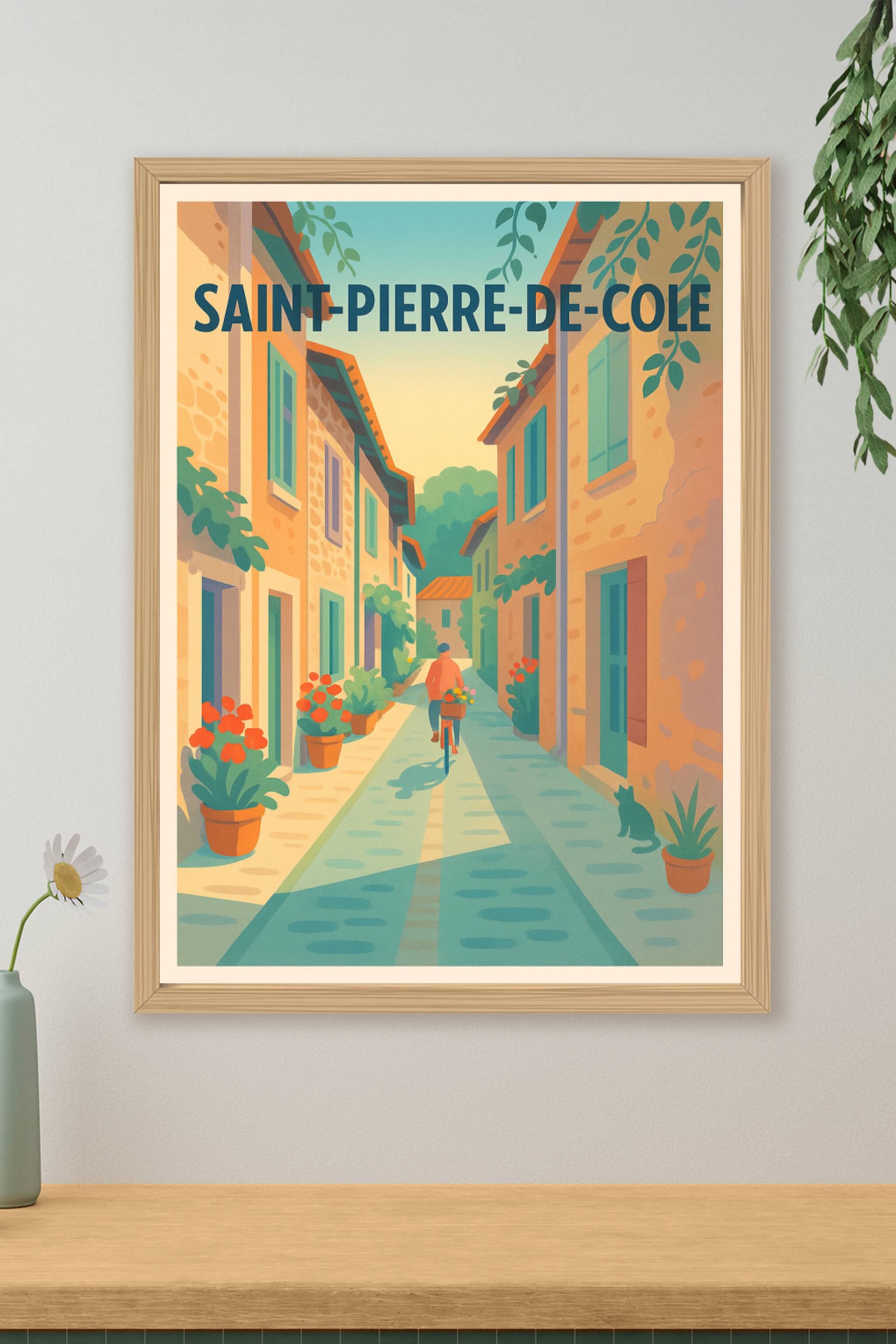Affiche de Saint-Pierre-de-Colé - Douceur et charme d'un village authentique