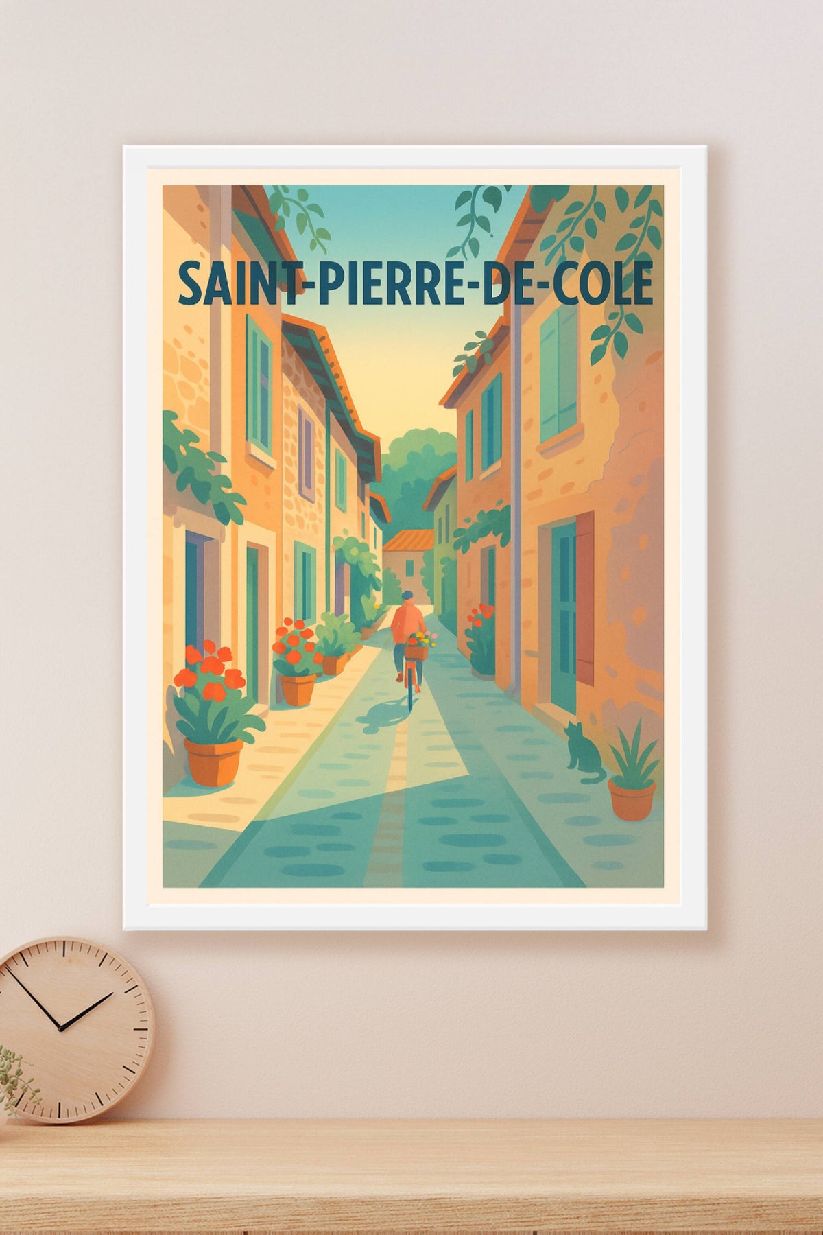 Affiche Saint-Pierre-de-Colé — Douceur et charme d'un village authentique · poster d'art de Saint-Pierre-de-Colé