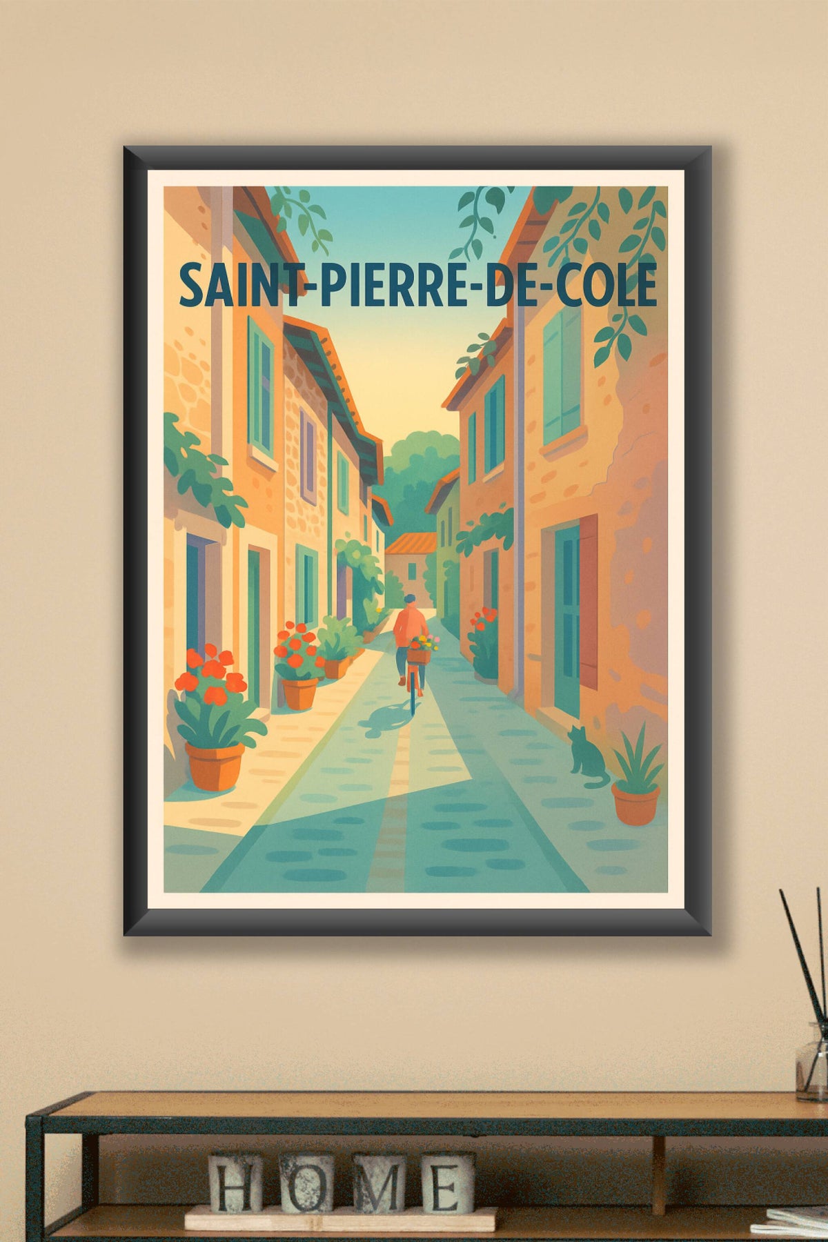 Affiche Saint-Pierre-de-Colé — Douceur et charme d'un village authentique · poster d'art de Saint-Pierre-de-Colé