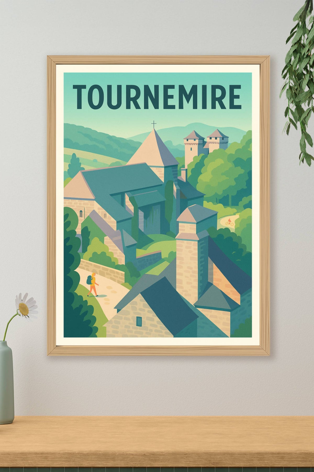 Affiche Tournemire — L'escapade médiévale au cœur de l'Aveyron · poster d'art de Tournemire