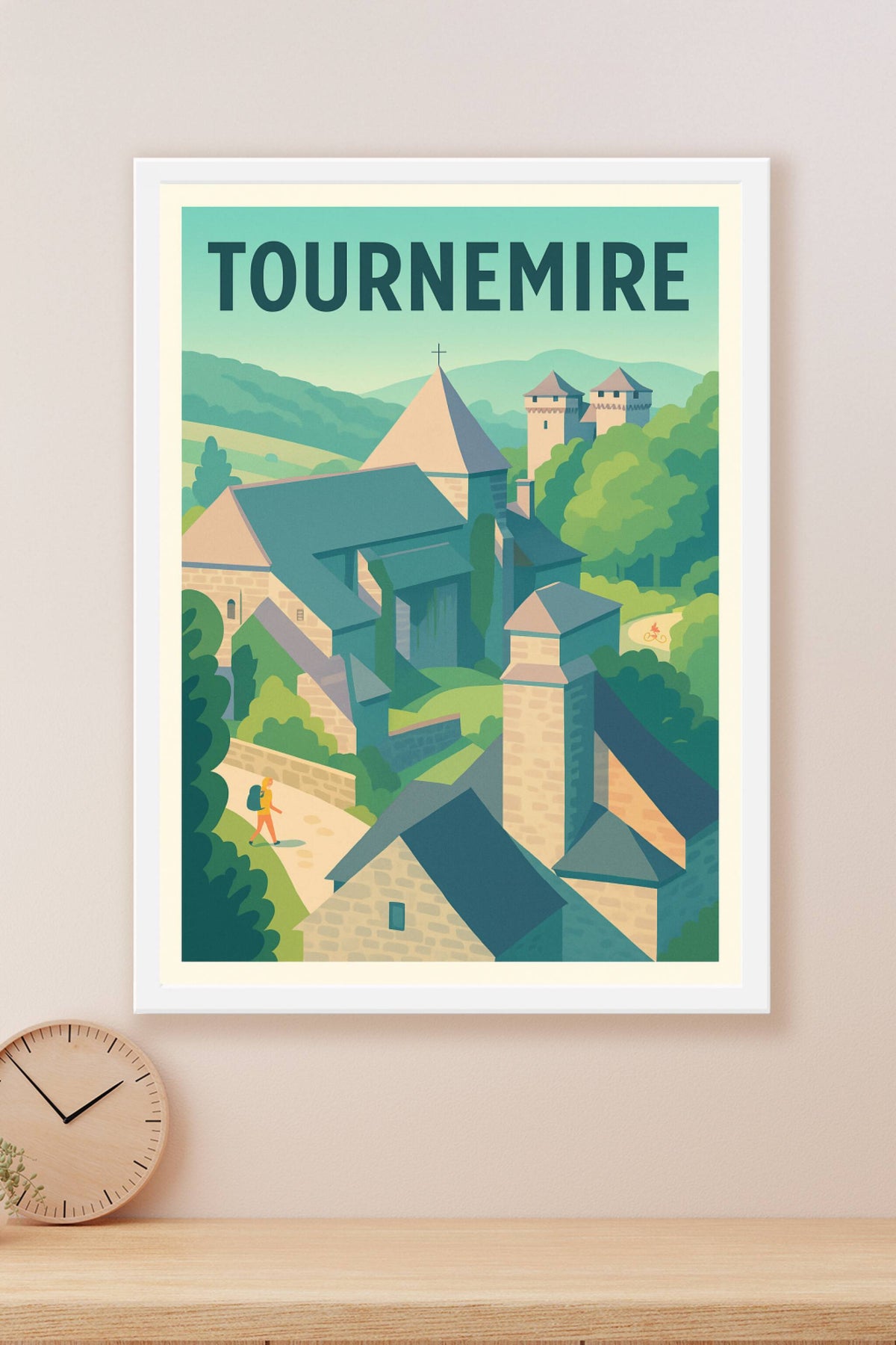 Affiche Tournemire — L'escapade médiévale au cœur de l'Aveyron · poster d'art de Tournemire