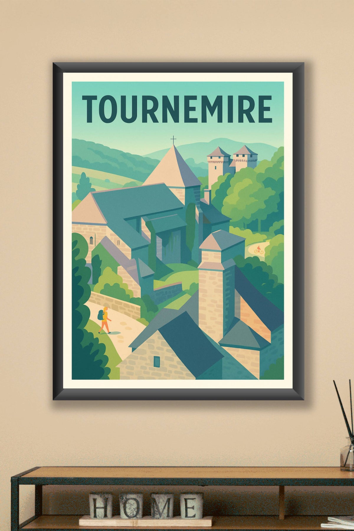 Affiche Tournemire — L'escapade médiévale au cœur de l'Aveyron · poster d'art de Tournemire