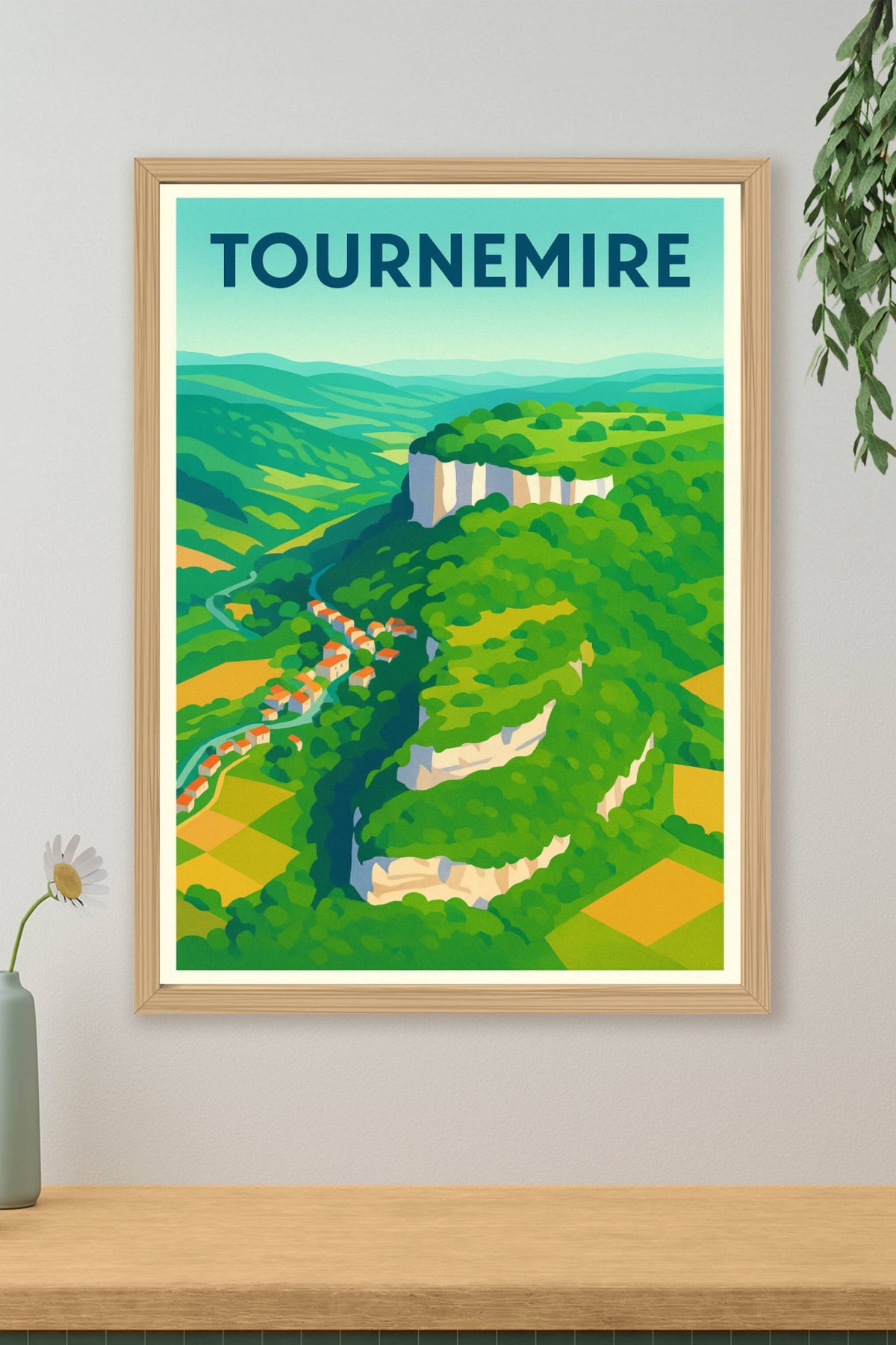 Affiche Tournemire — Évasion nature et patrimoine · poster d'art de Tournemire