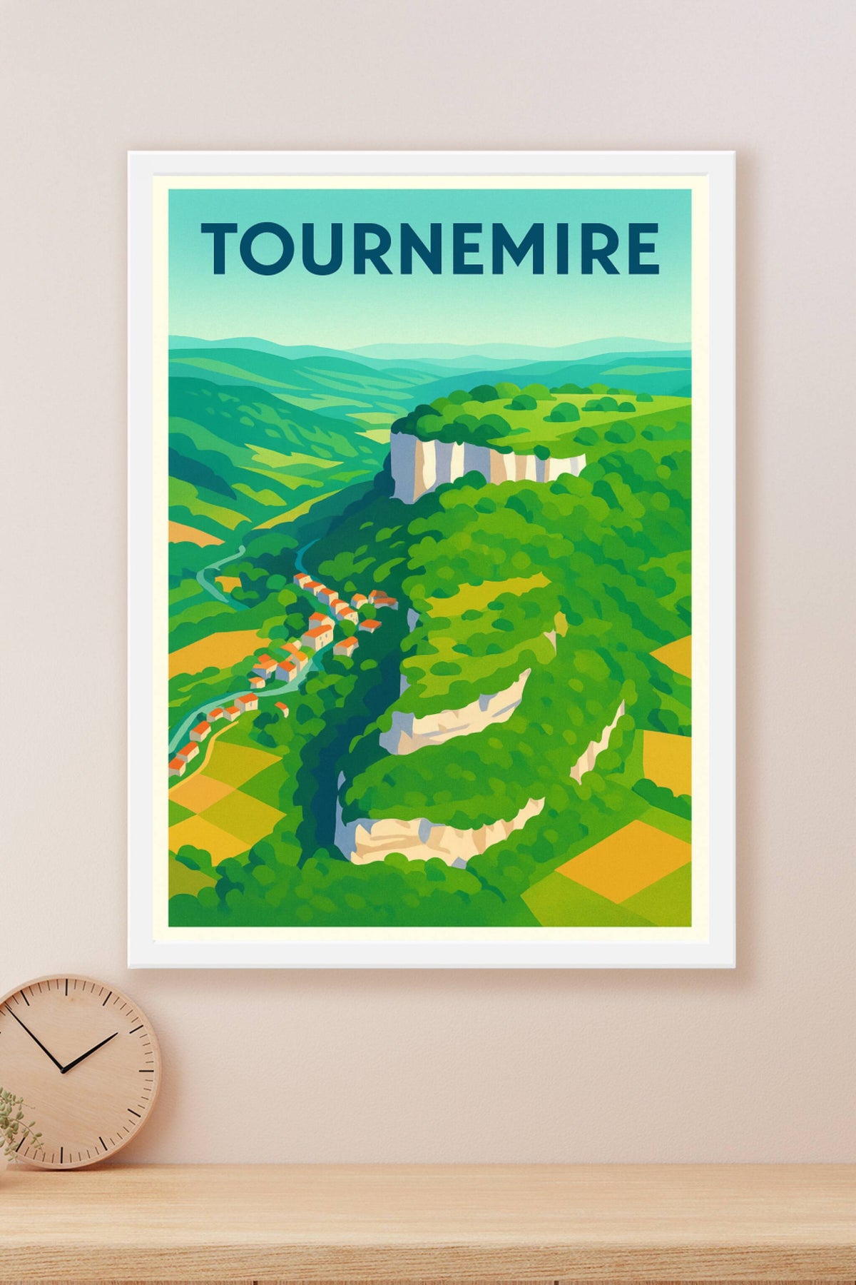 Affiche Tournemire — Évasion nature et patrimoine · poster d'art de Tournemire