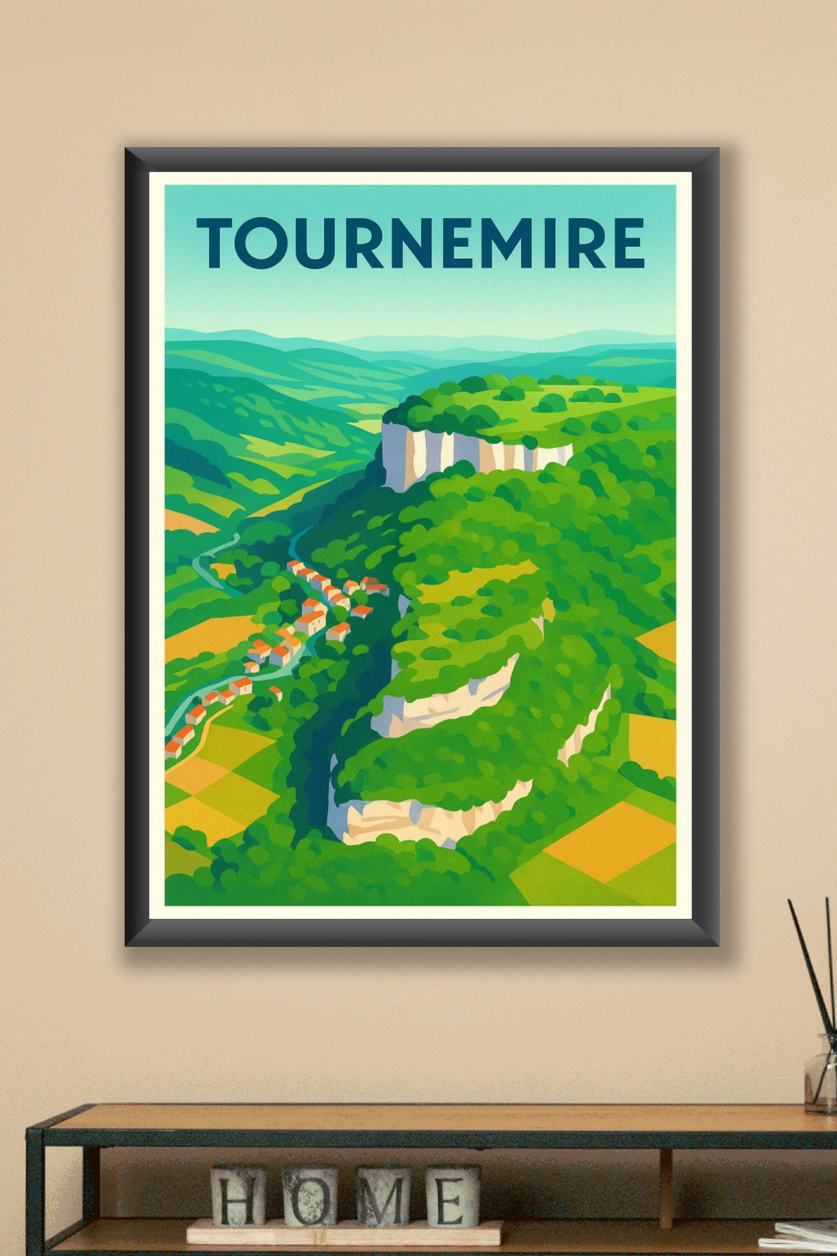 Affiche Tournemire — Évasion nature et patrimoine · poster d'art de Tournemire