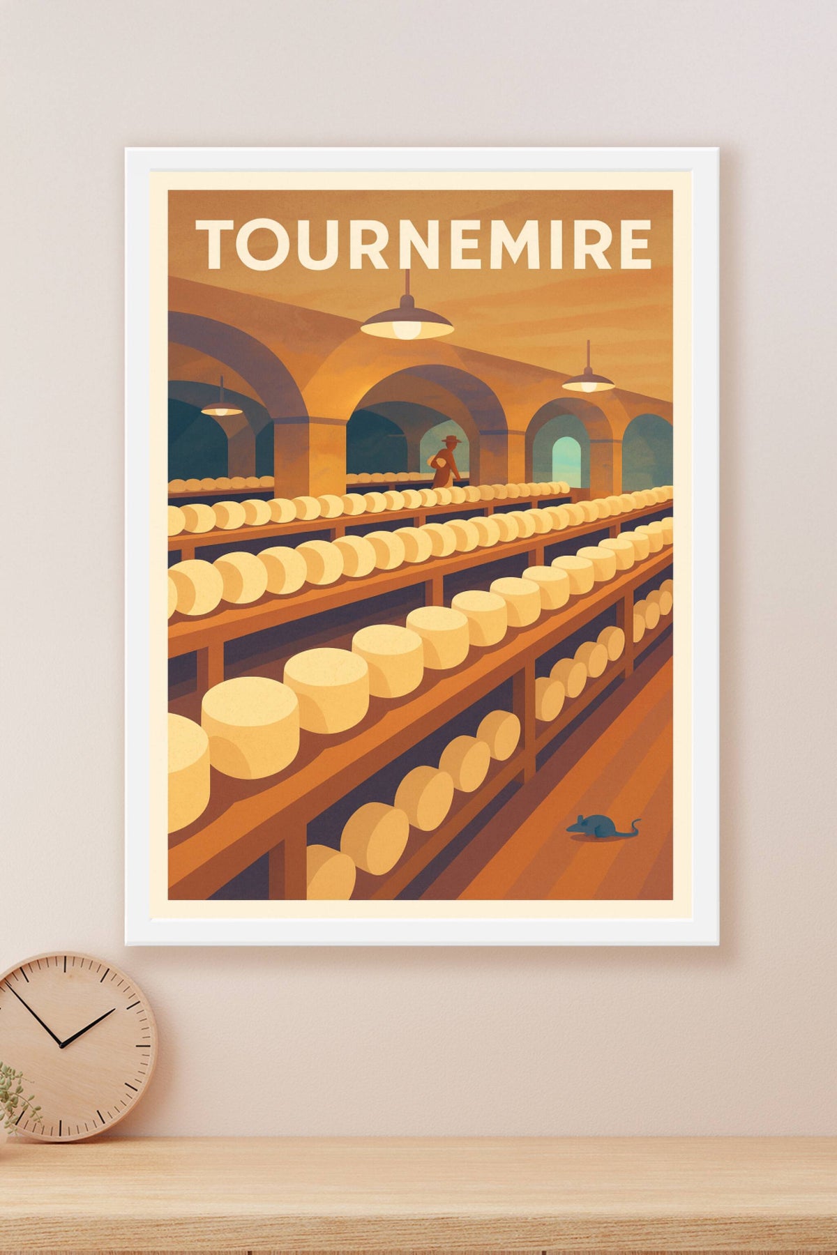 Affiche Tournemire — L'univers du fromage envoûtant · poster d'art de Tournemire