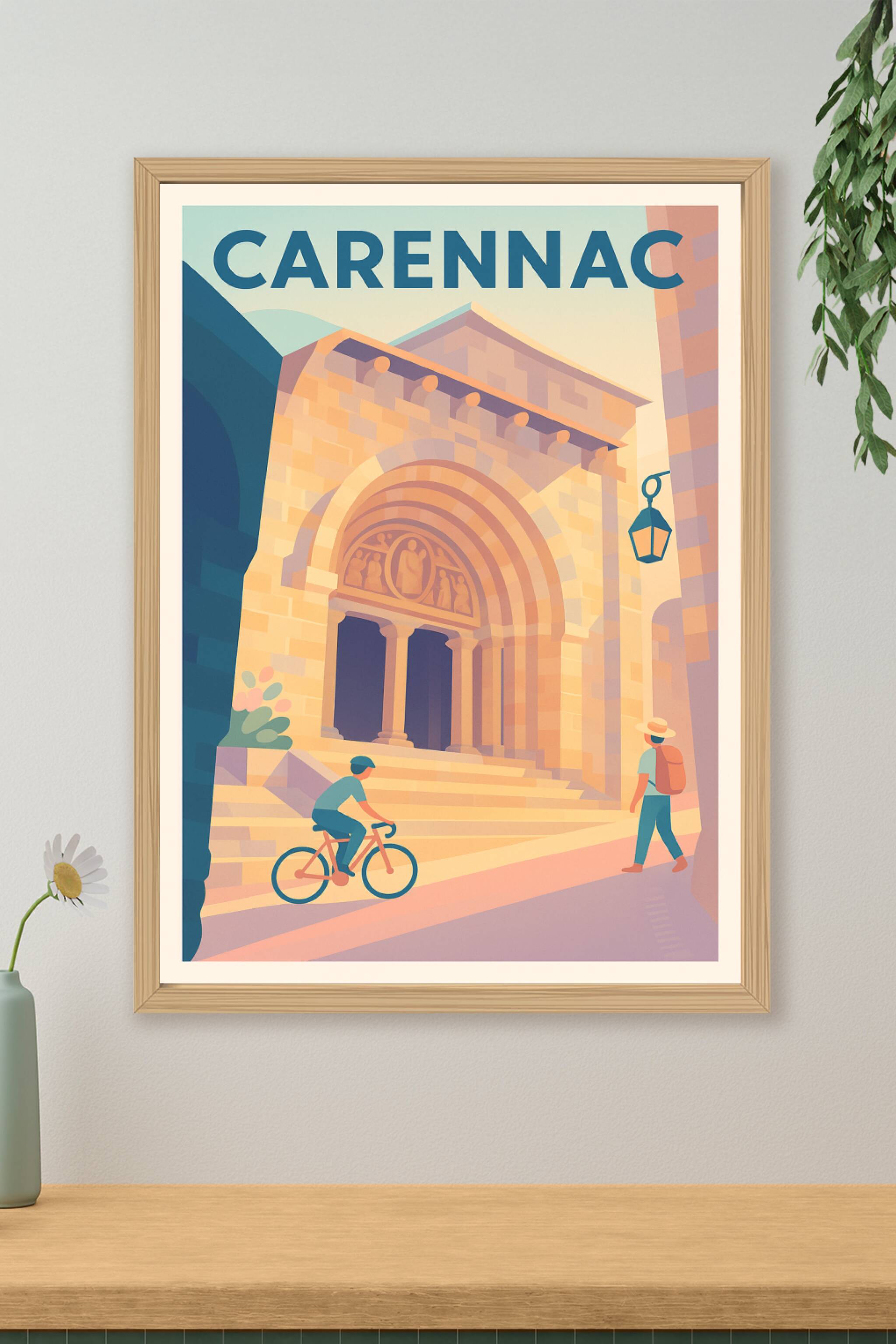 Affiche de Carennac - Voyage au cœur d'une cité médiévale