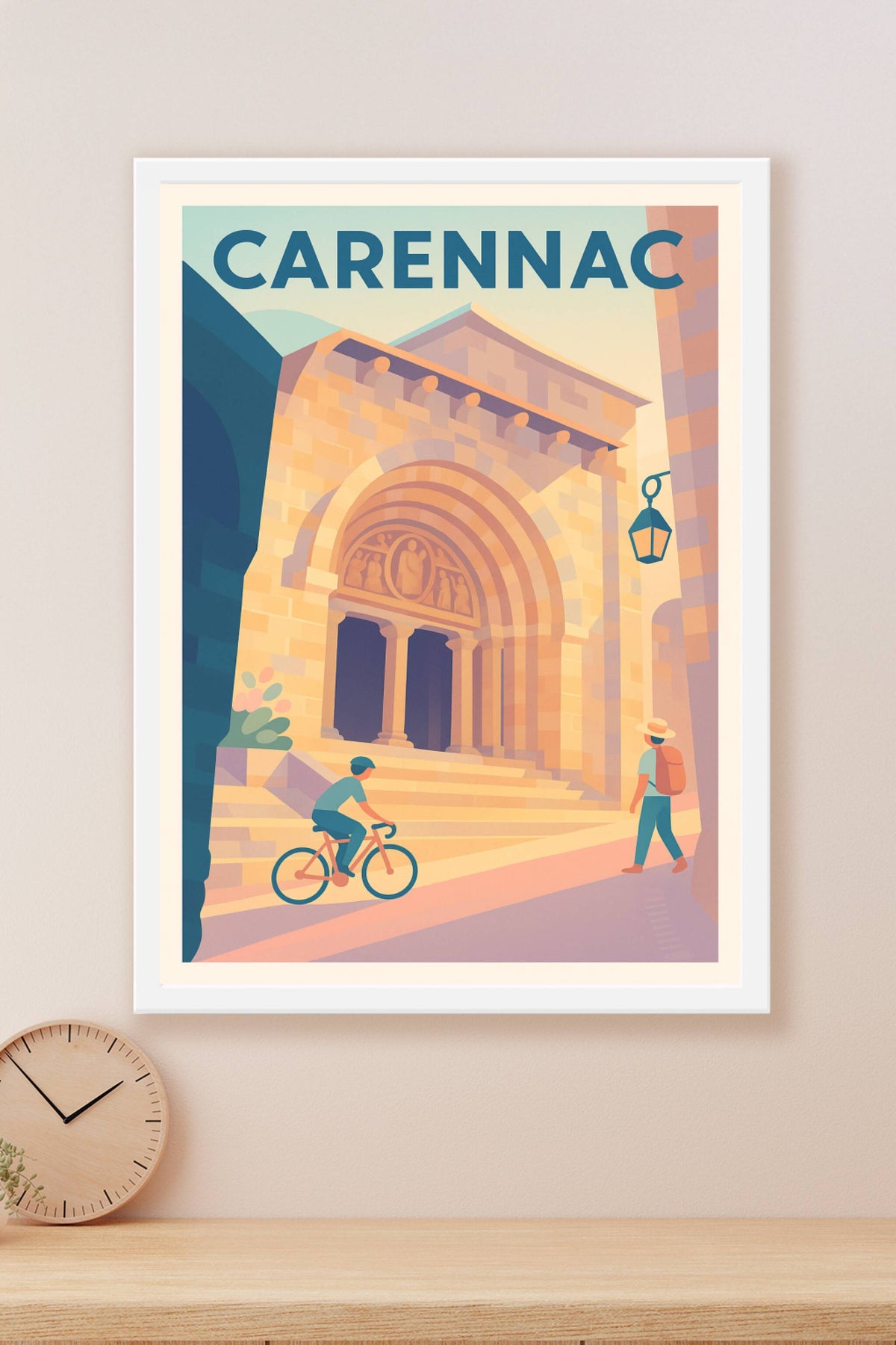 Affiche Carennac — Voyage au cœur d'une cité médiévale · poster d'art de Carennac