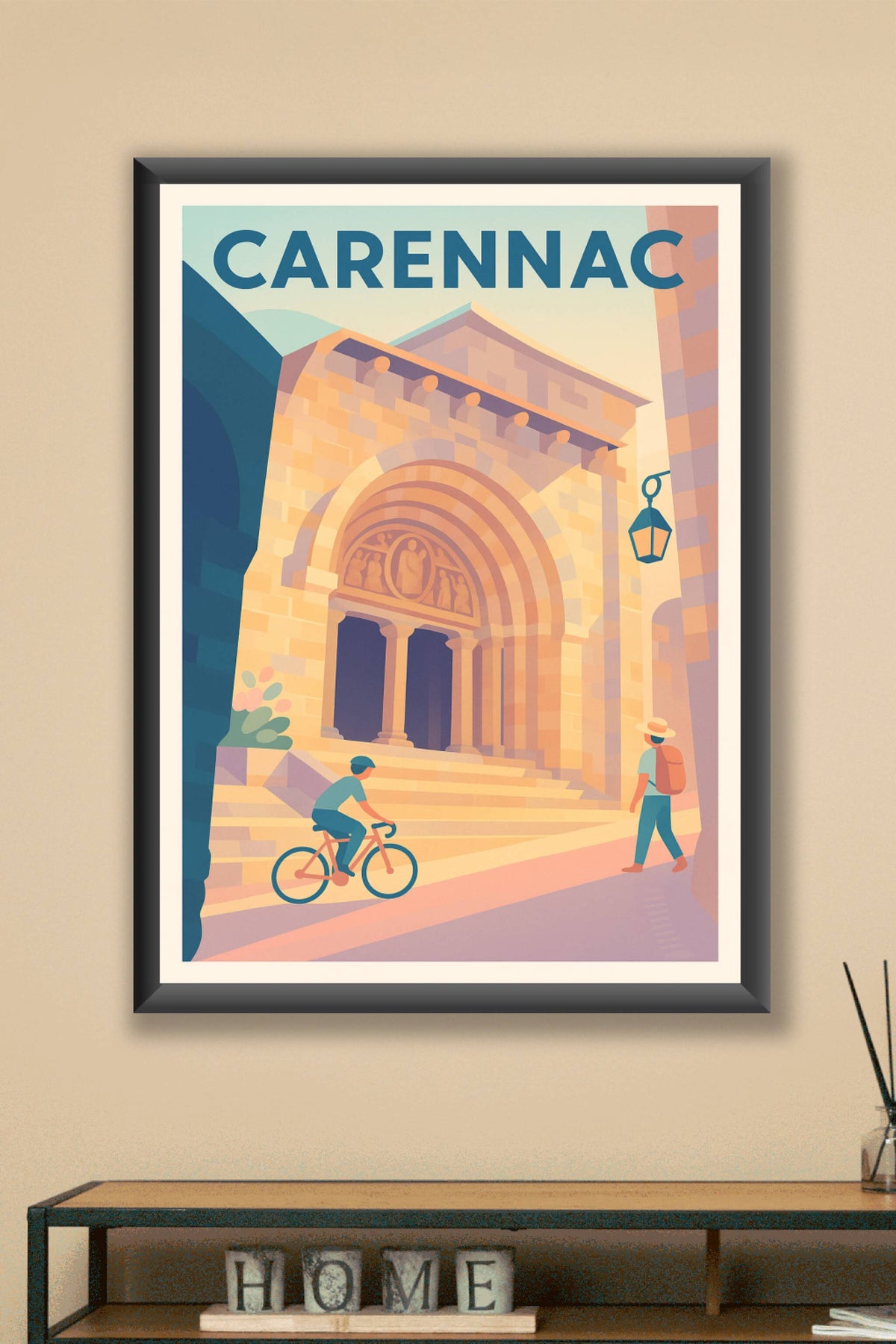 Affiche Carennac — Voyage au cœur d'une cité médiévale · poster d'art de Carennac