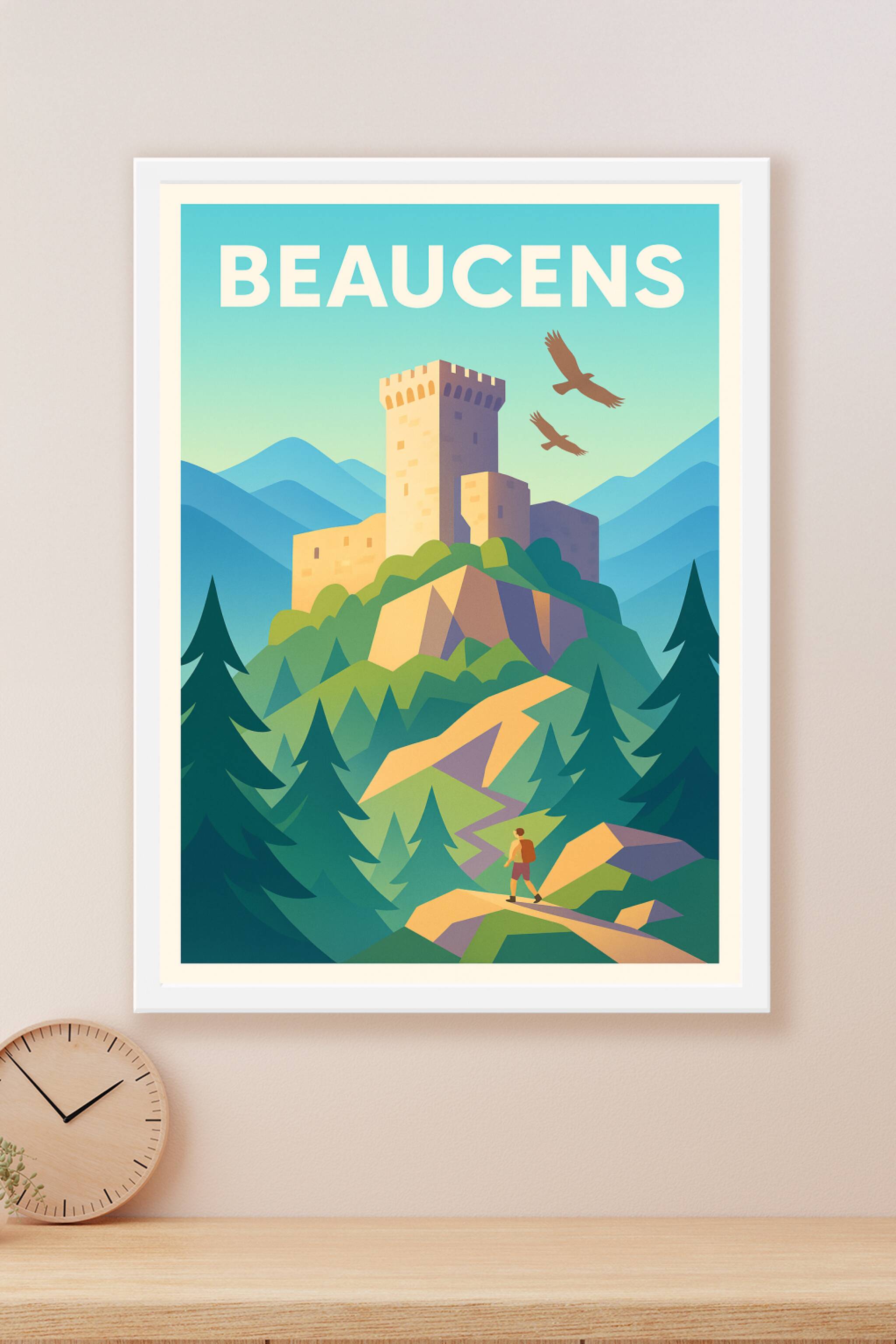 Affiche Beaucens — Évasion et nature au cœur des montagnes · poster d'art de Beaucens